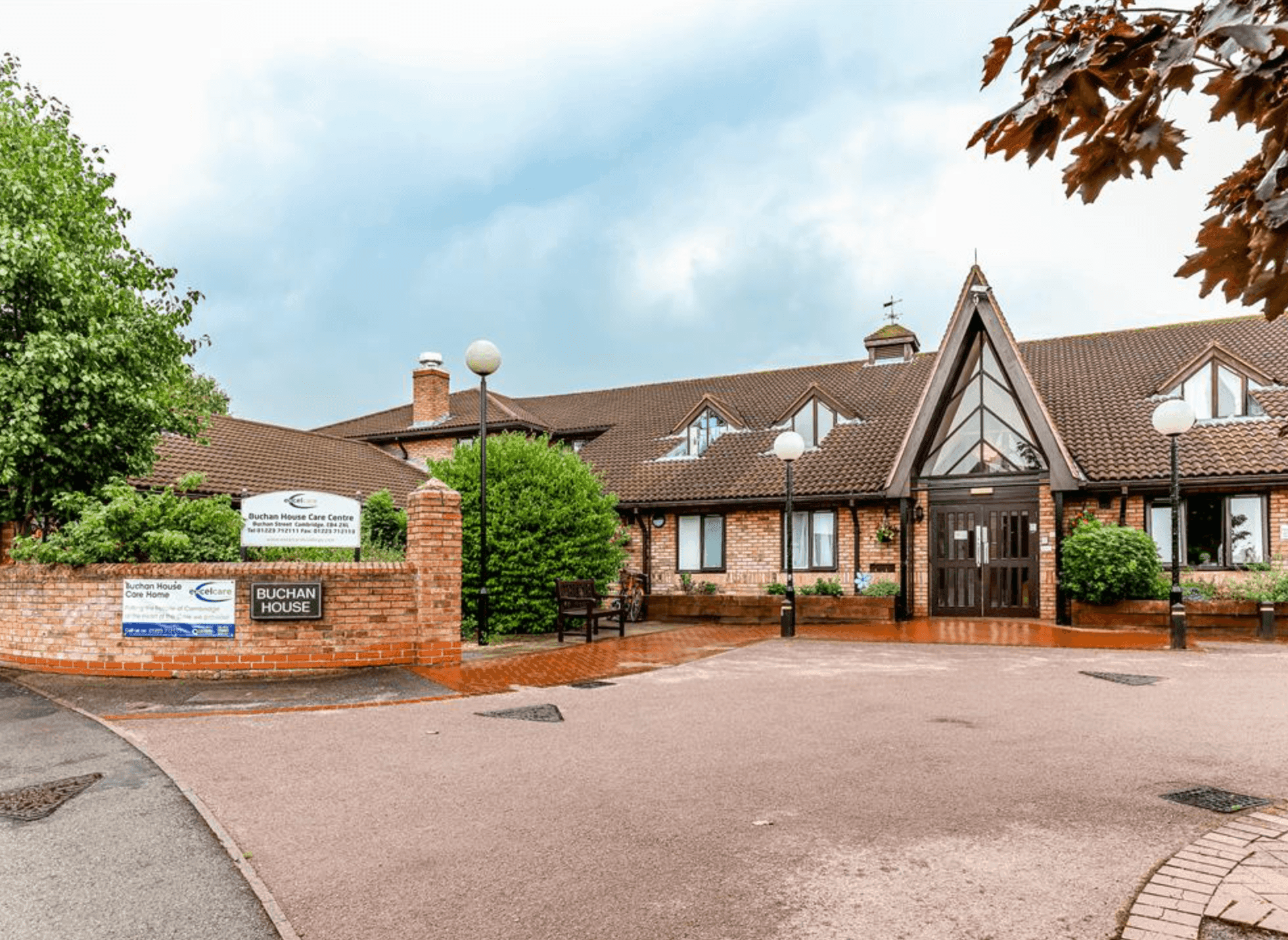 Exterior of Buchan House care home in Cambridge