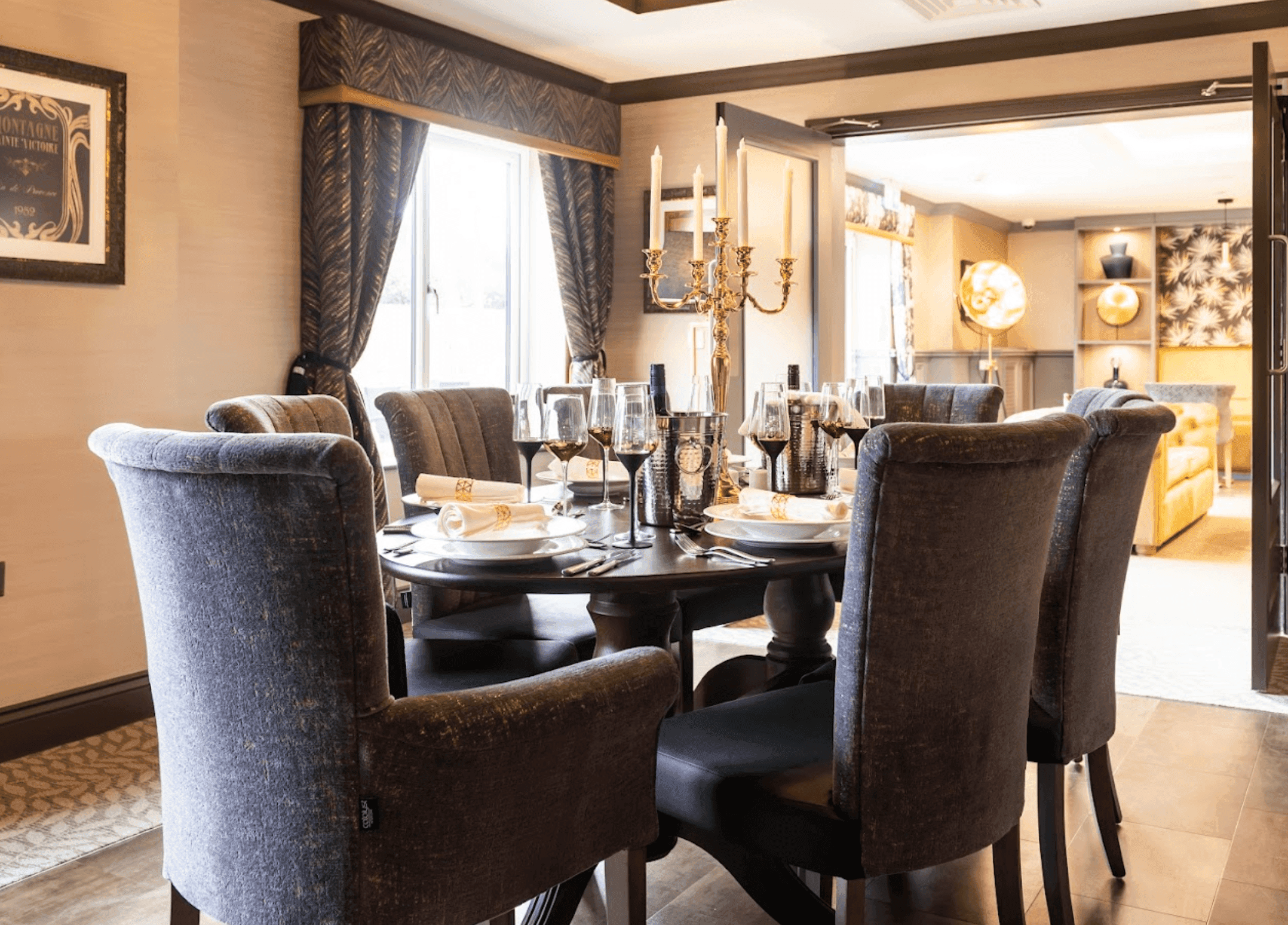 Dining area of Outram Fields in Sheffield, Yorkshire