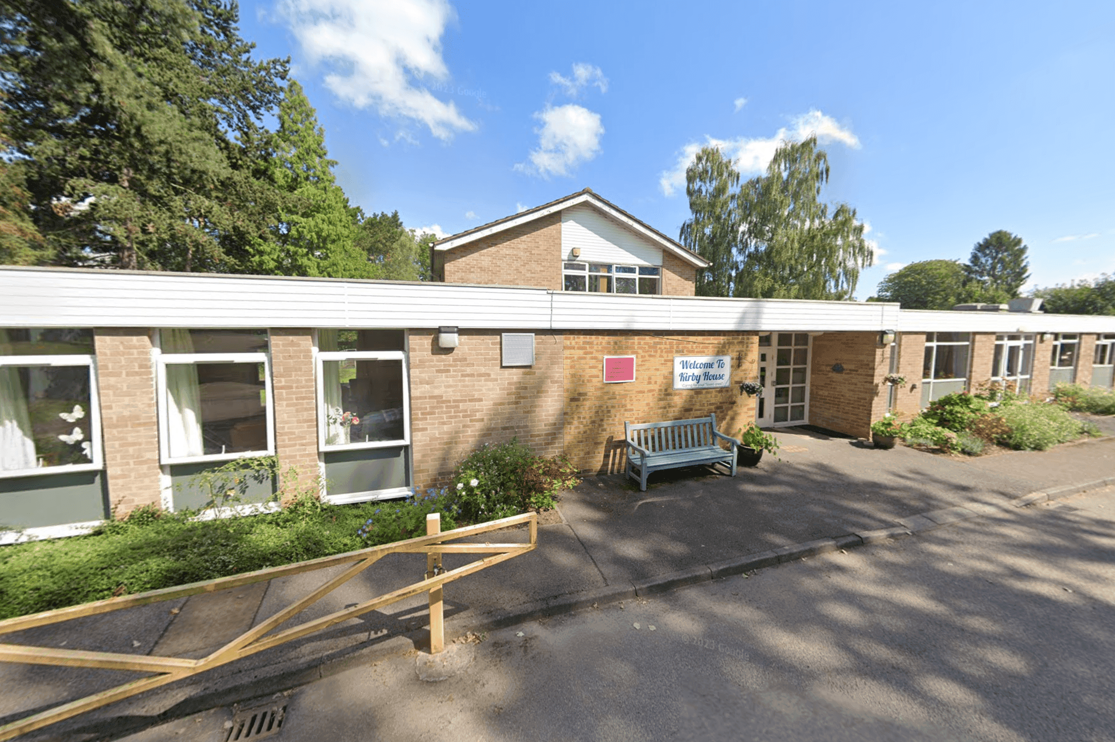 Exterior of Kirby House care home in Leicester