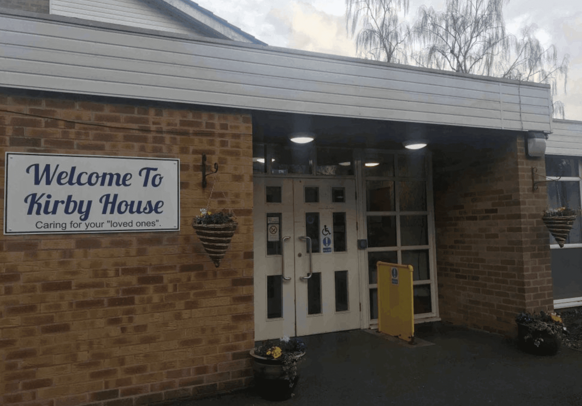 Exterior of Kirby House care home in Leicester