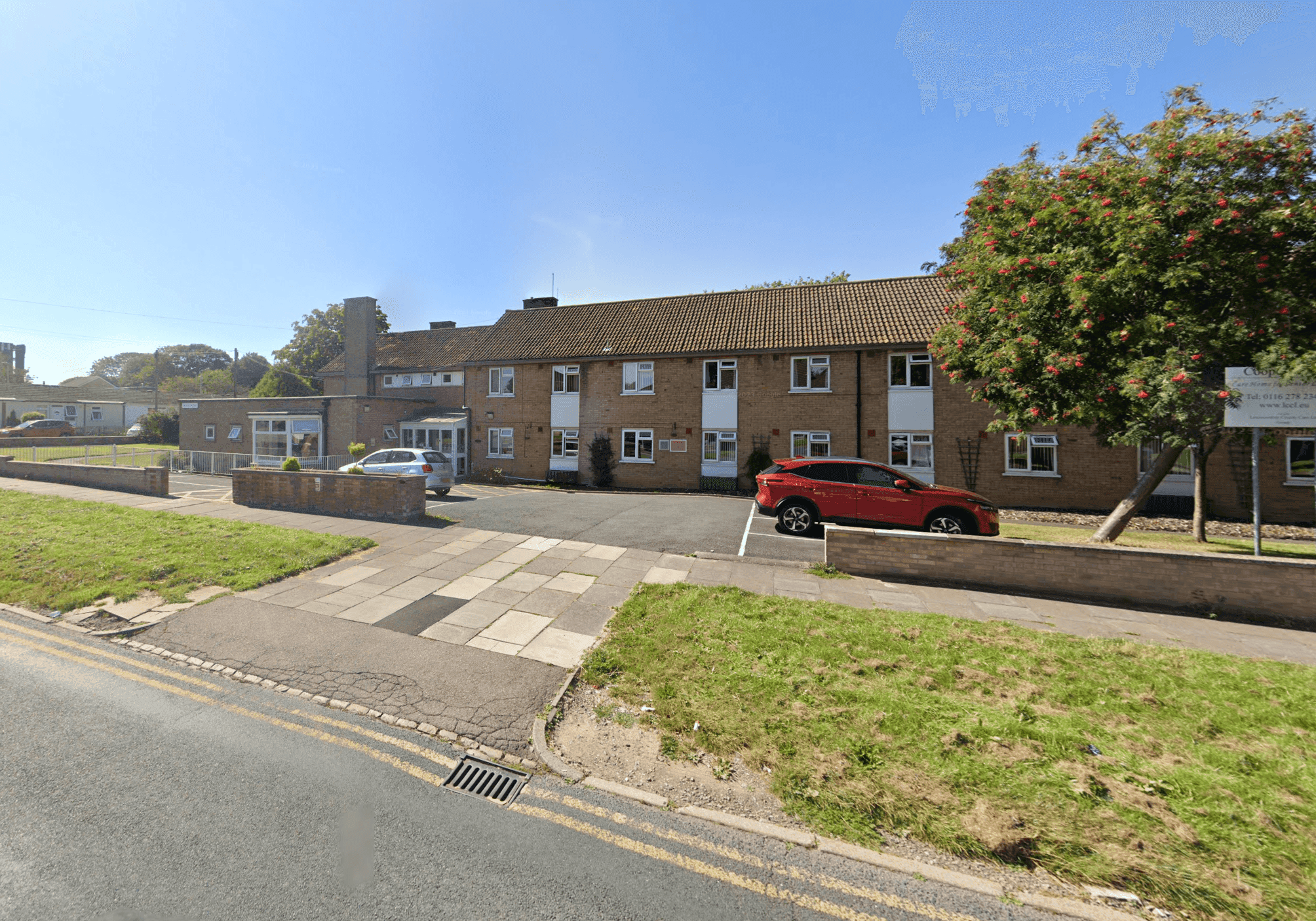 Exterior of Cooper House care home in Leicester