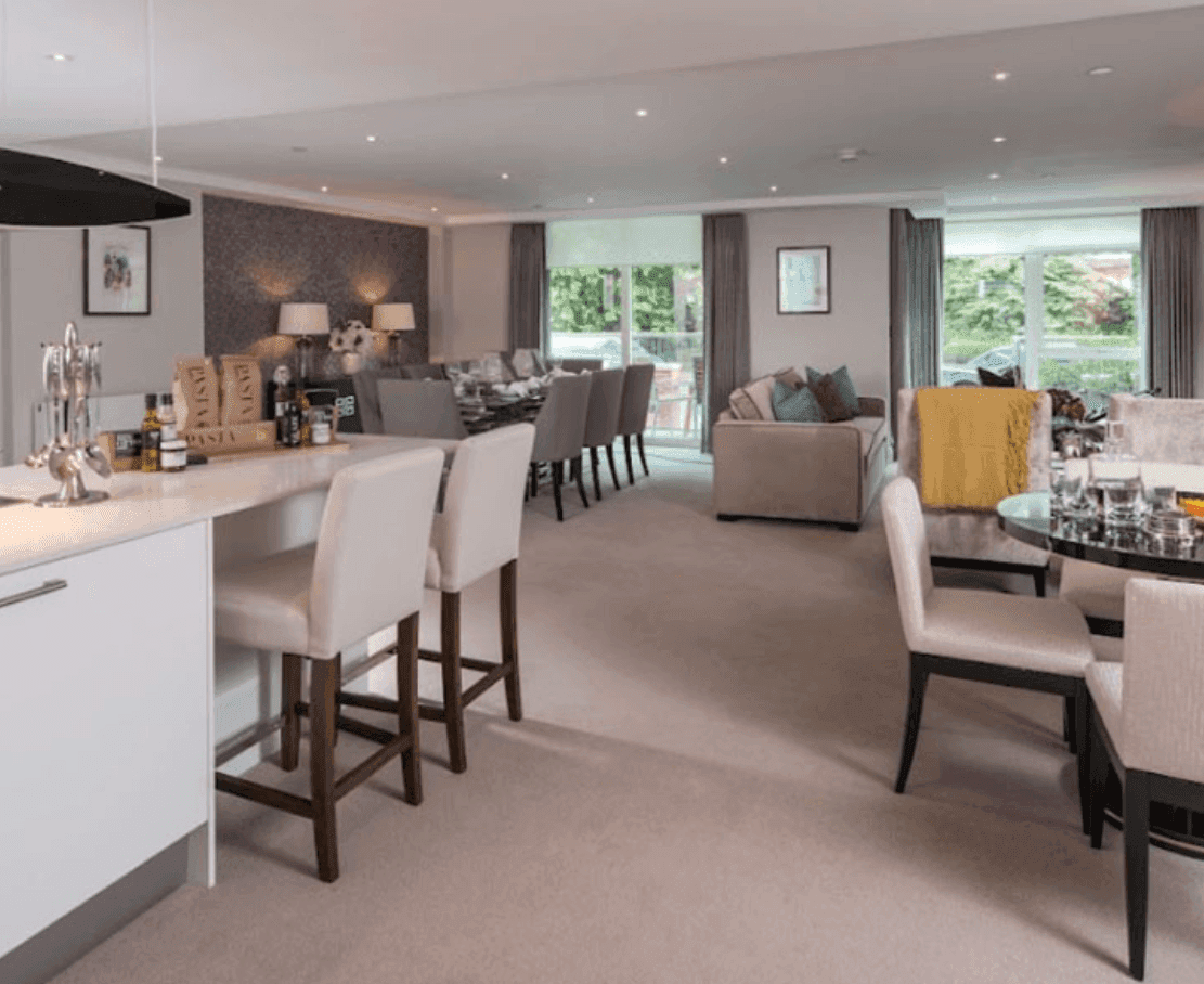 Kitchen of Battersea Place retirement development in London