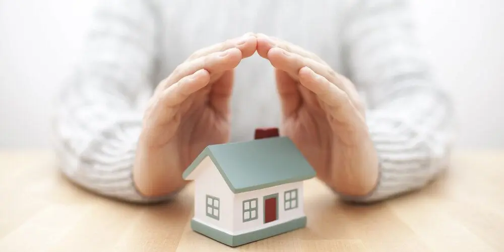 Small house on a table