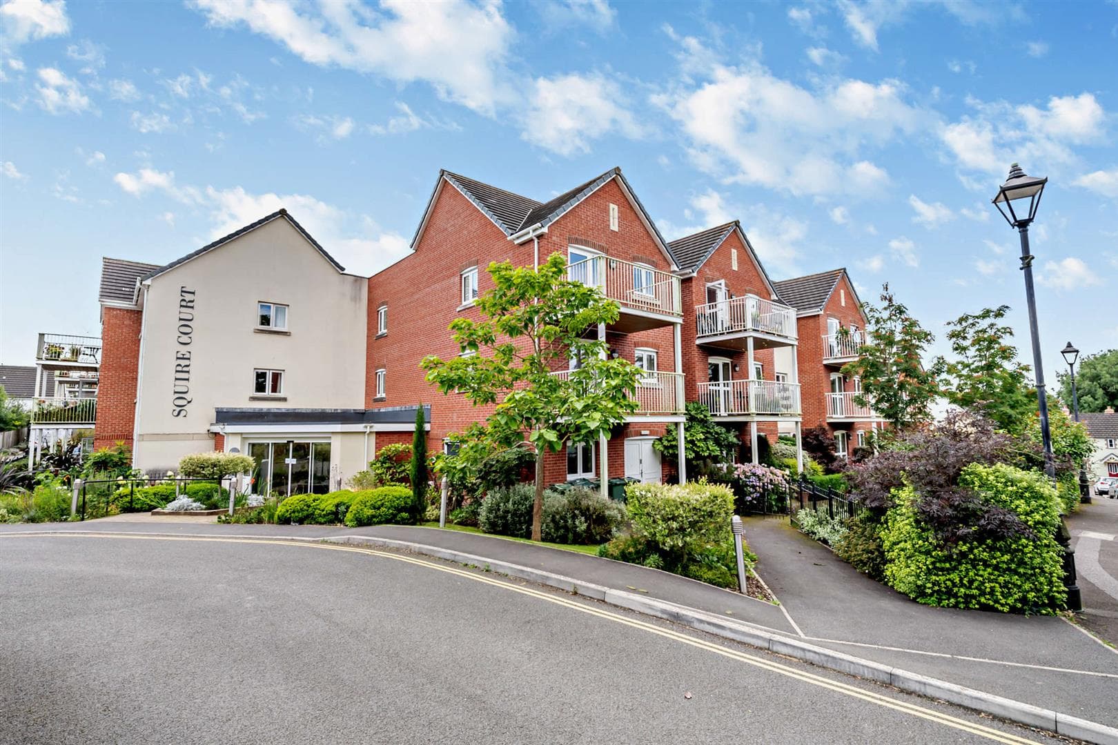 Exterior of Squire Court Retirement Development in South Molton, Devon