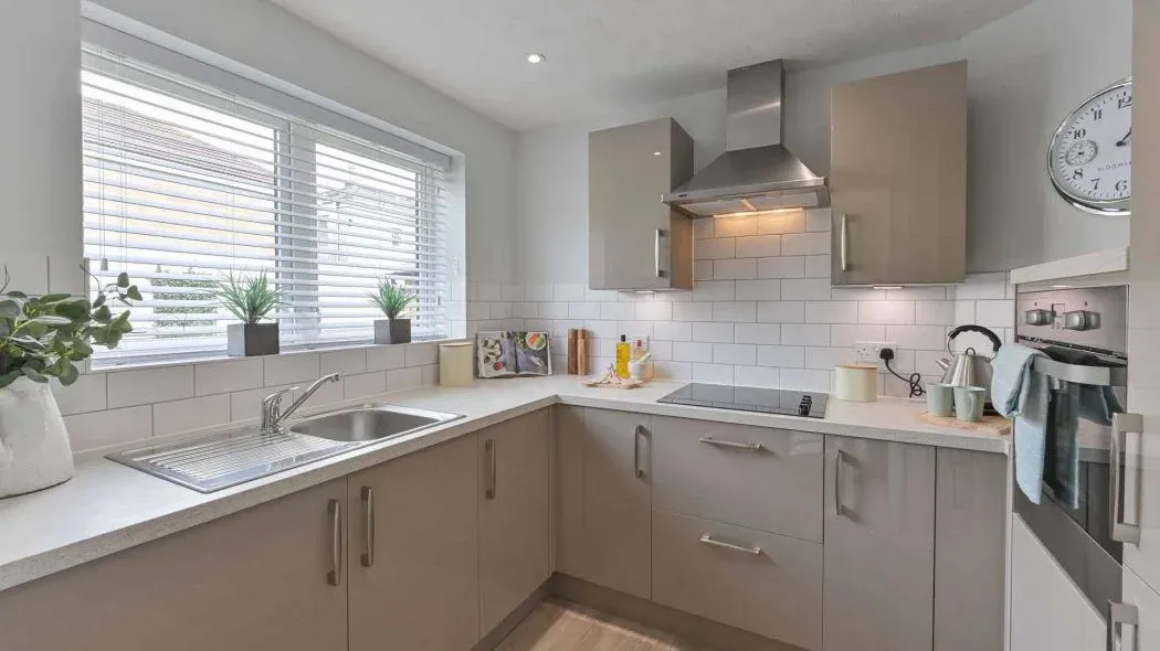 Typical Kitchen of St Andrew's Lodge Retirement Development in Chippenham, Wiltshire