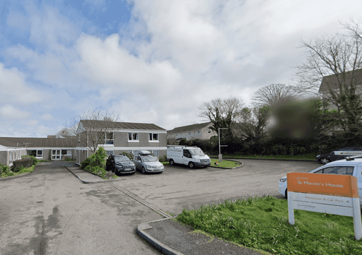 Exterior at St Martin's Residential and Nursing, Camborne, Cornwall