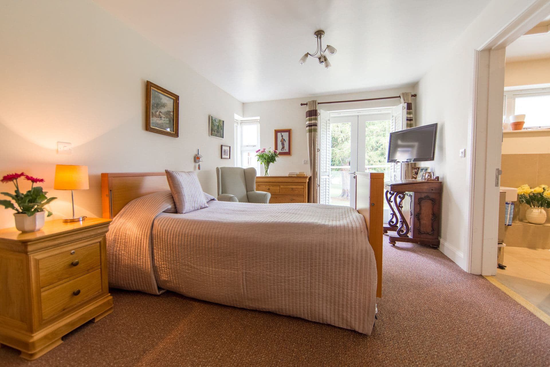 Bedroom of Stone House care home in Aylesbury