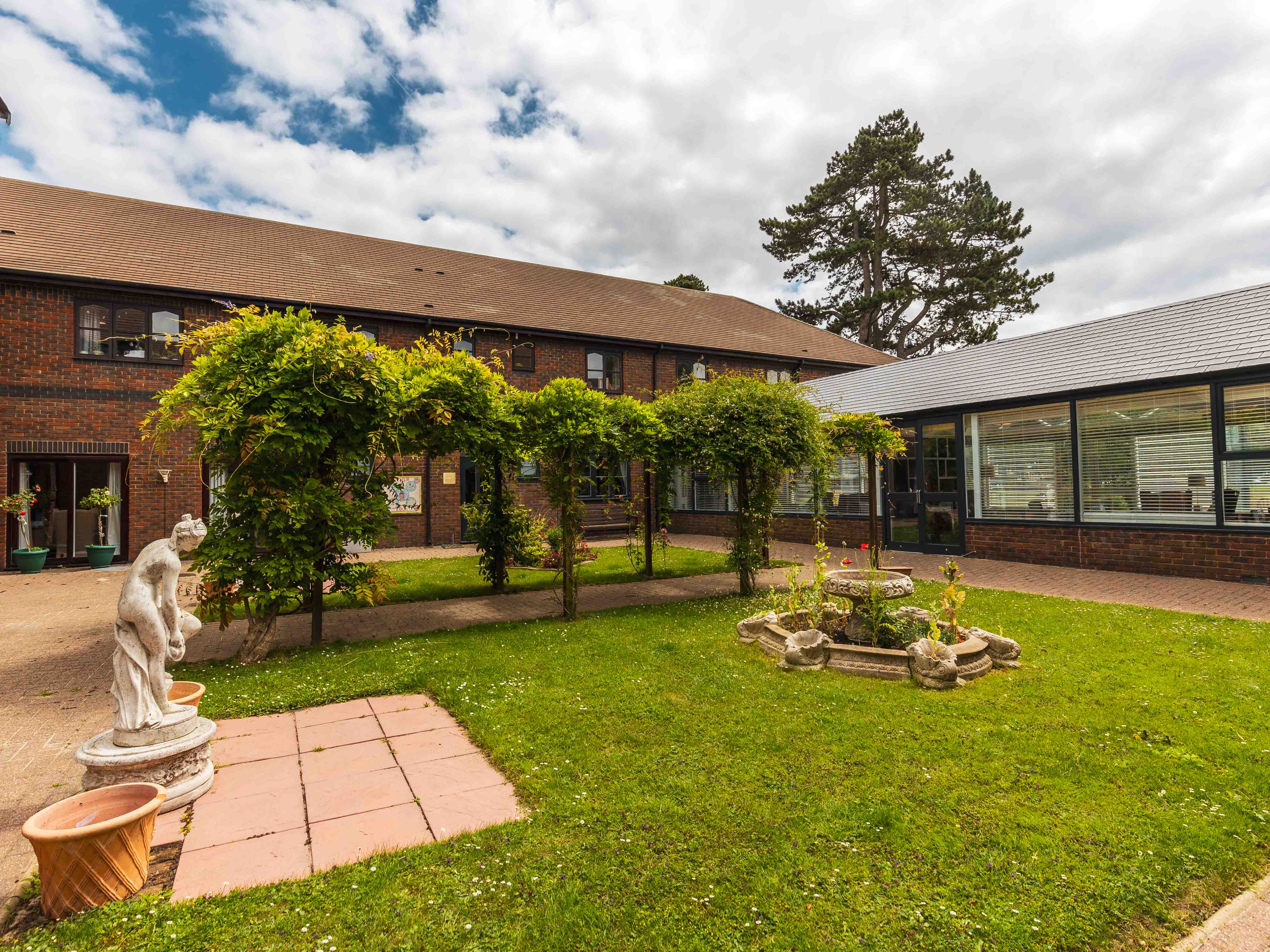 Garden at Sutton Valence Care Home in Maidstone, Kent