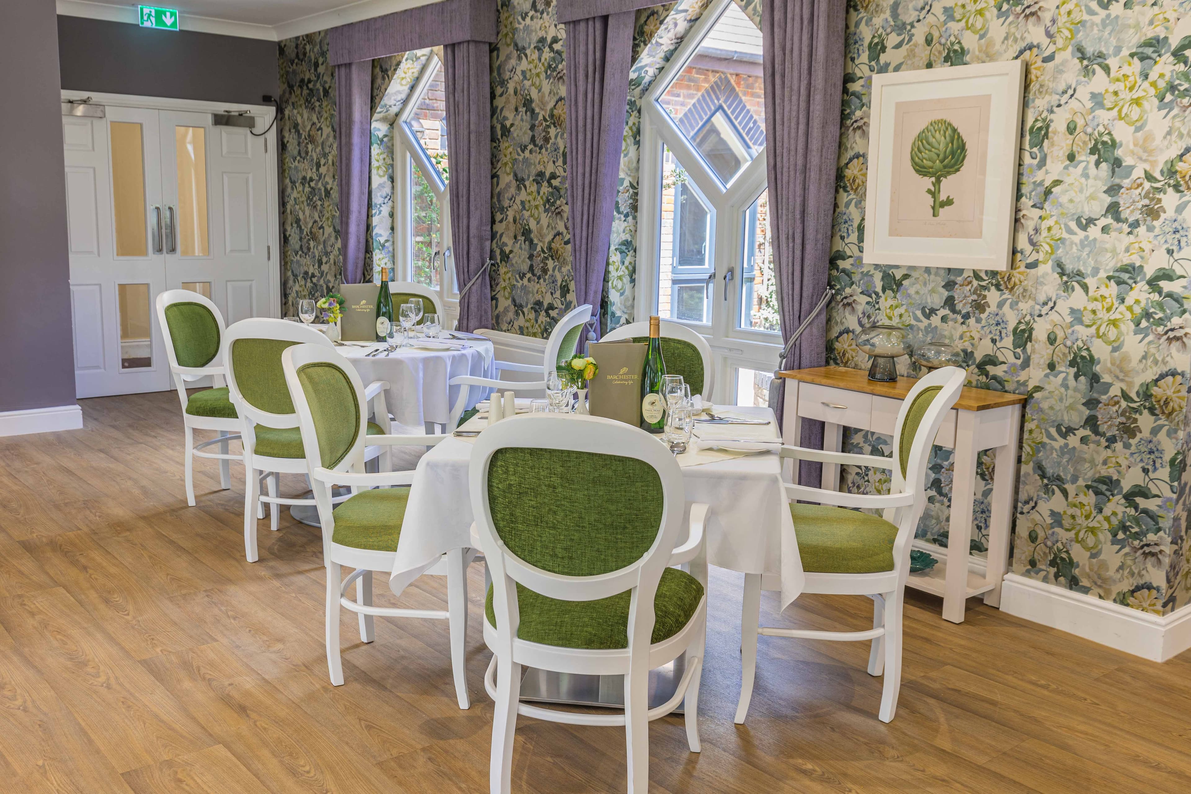 Dining Room at Sutton Valence Care Home in Maidstone, Kent