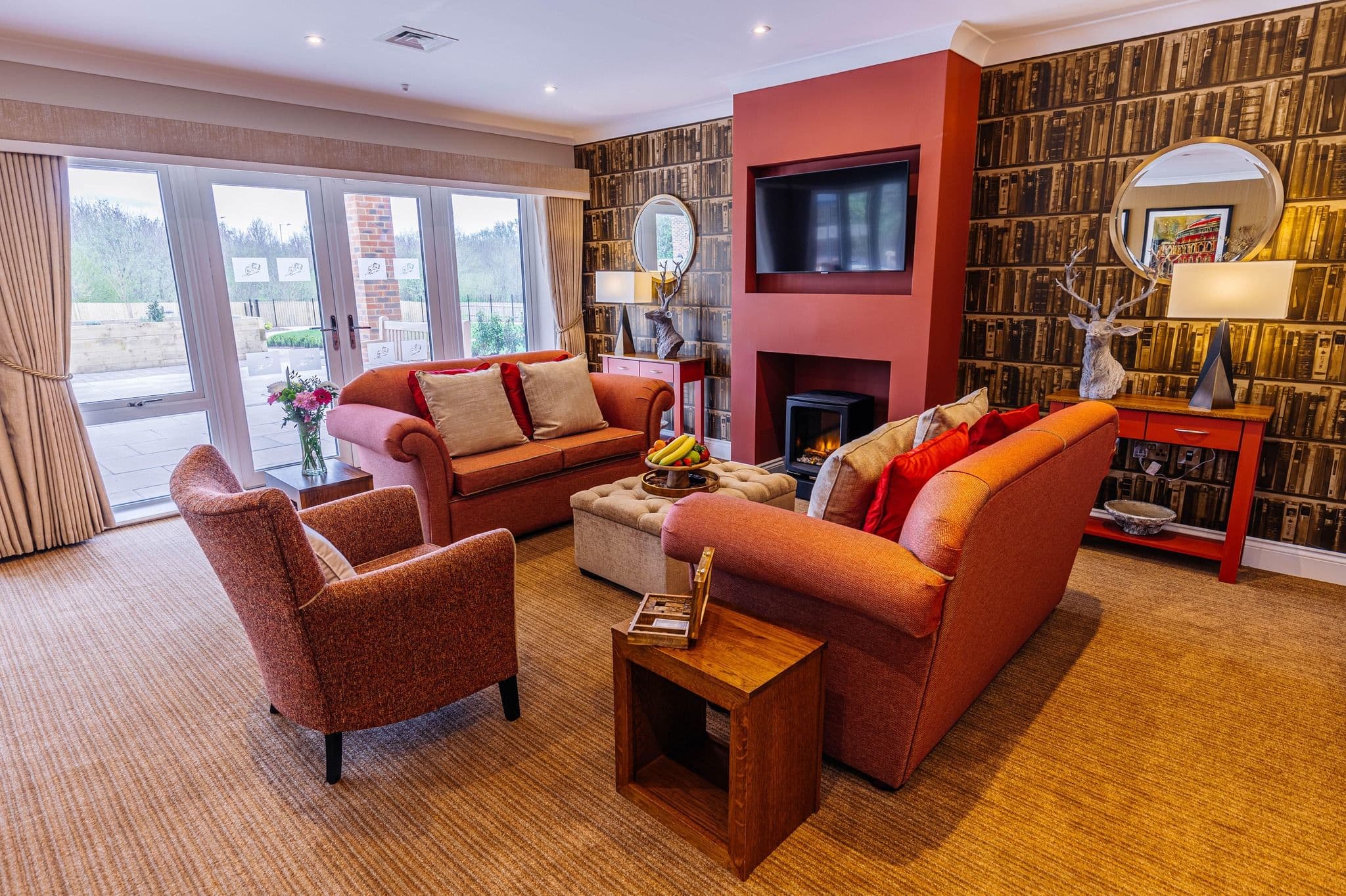 Communal Lounge at Sycamore Grove Care Home in Eastbourne, East Sussex