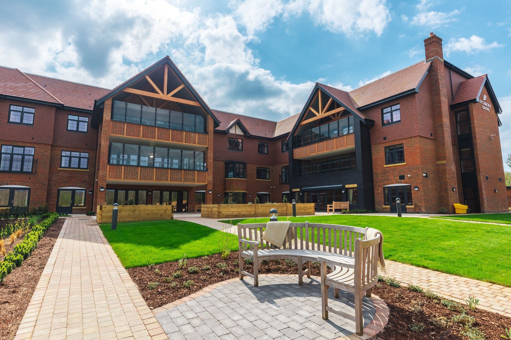 Garden at Sycamore Grove Care Home in Eastbourne, East Sussex