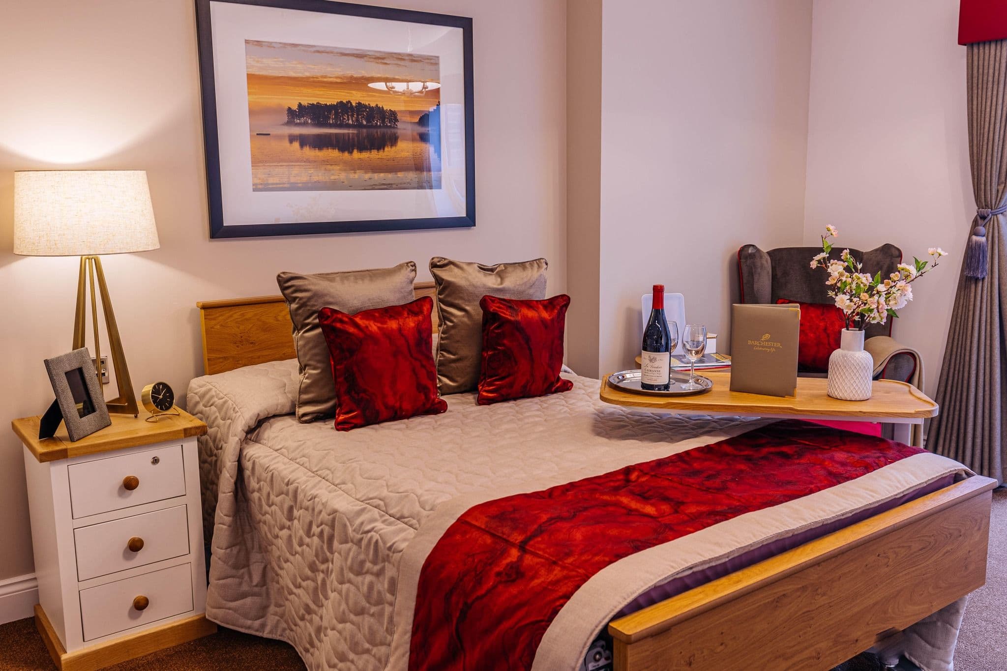 Bedroom at Sycamore Grove Care Home in Eastbourne, East Sussex