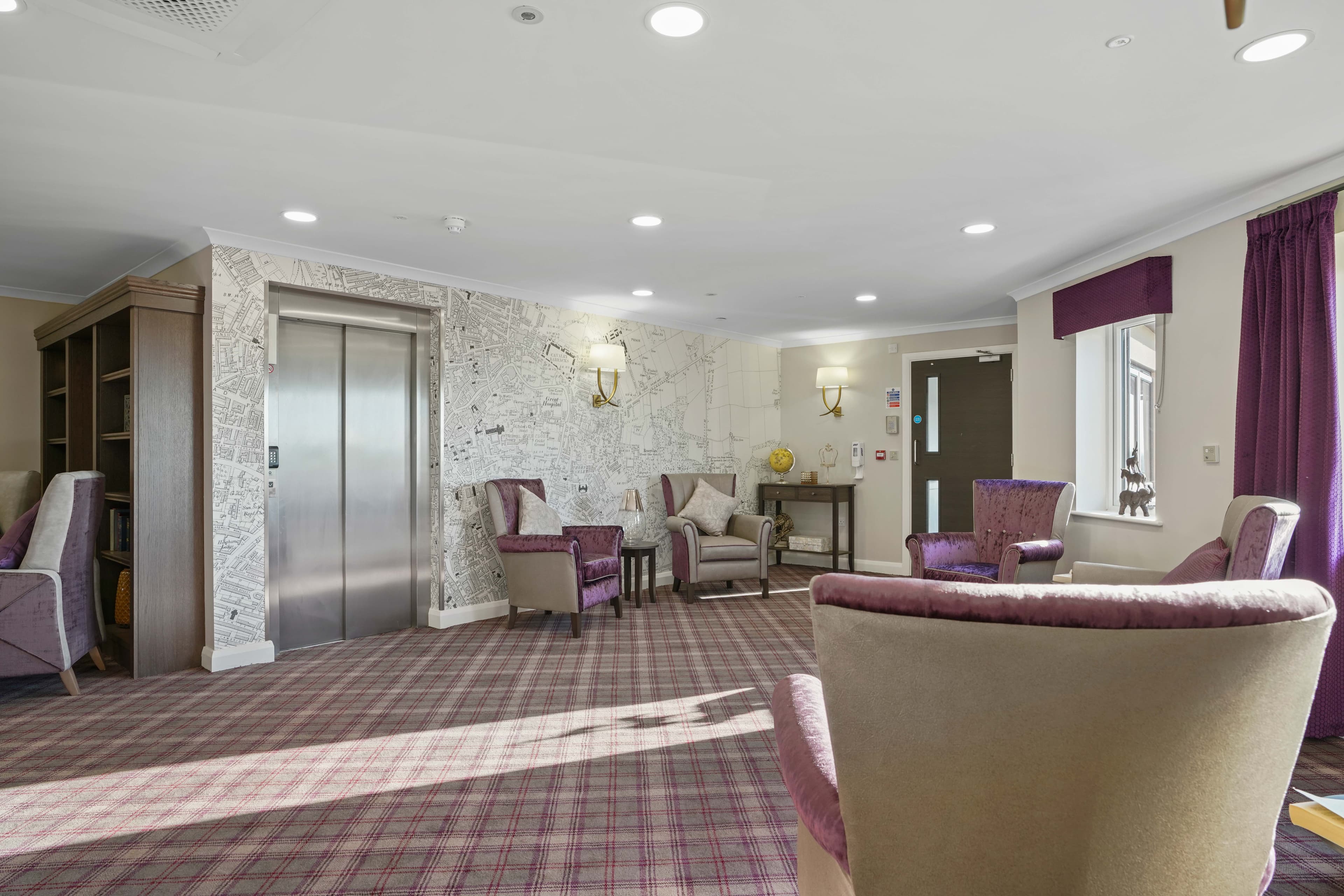 Lounge of Hunter's Creek care home in Boston, Lincolnshire