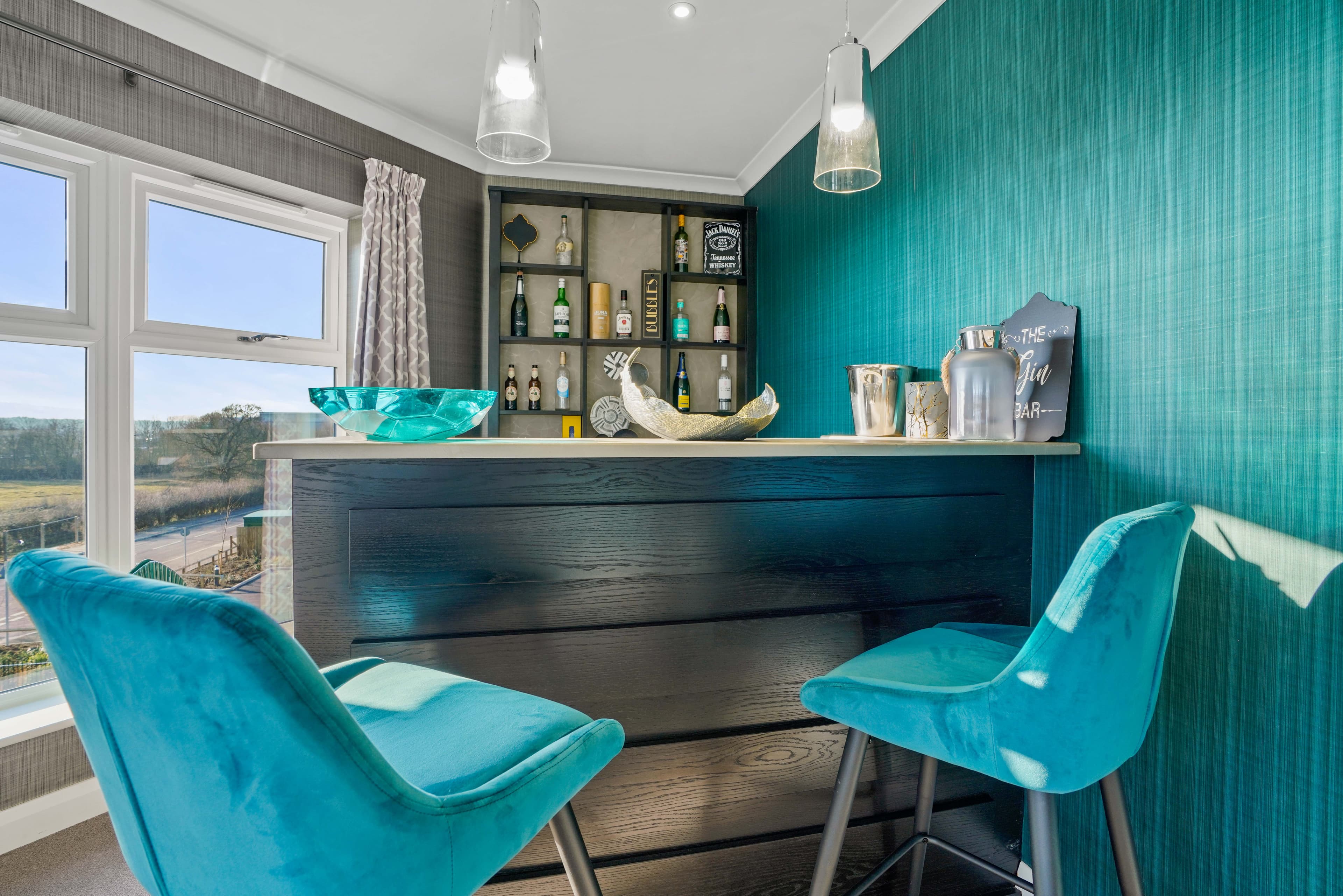 Bar area of Tanglewood care home in Horncastle, Lincolnshire