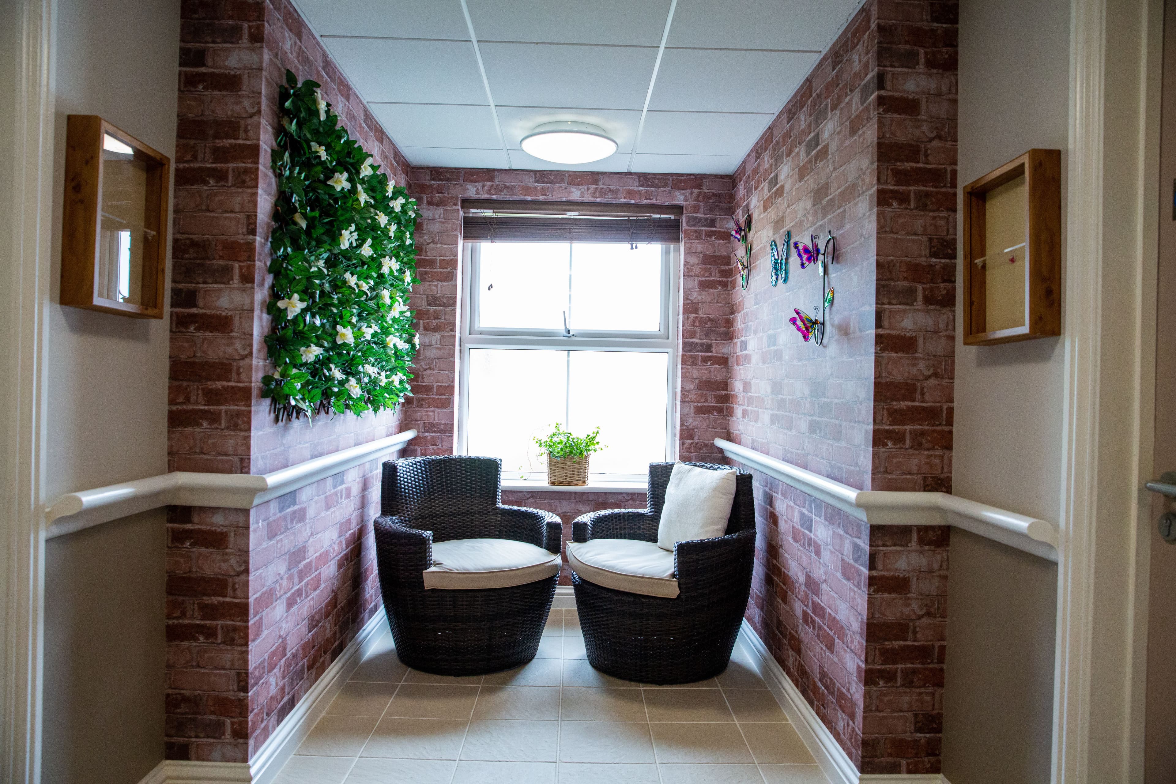 Seating area of Candlewood House care home in Harrow, Greater London