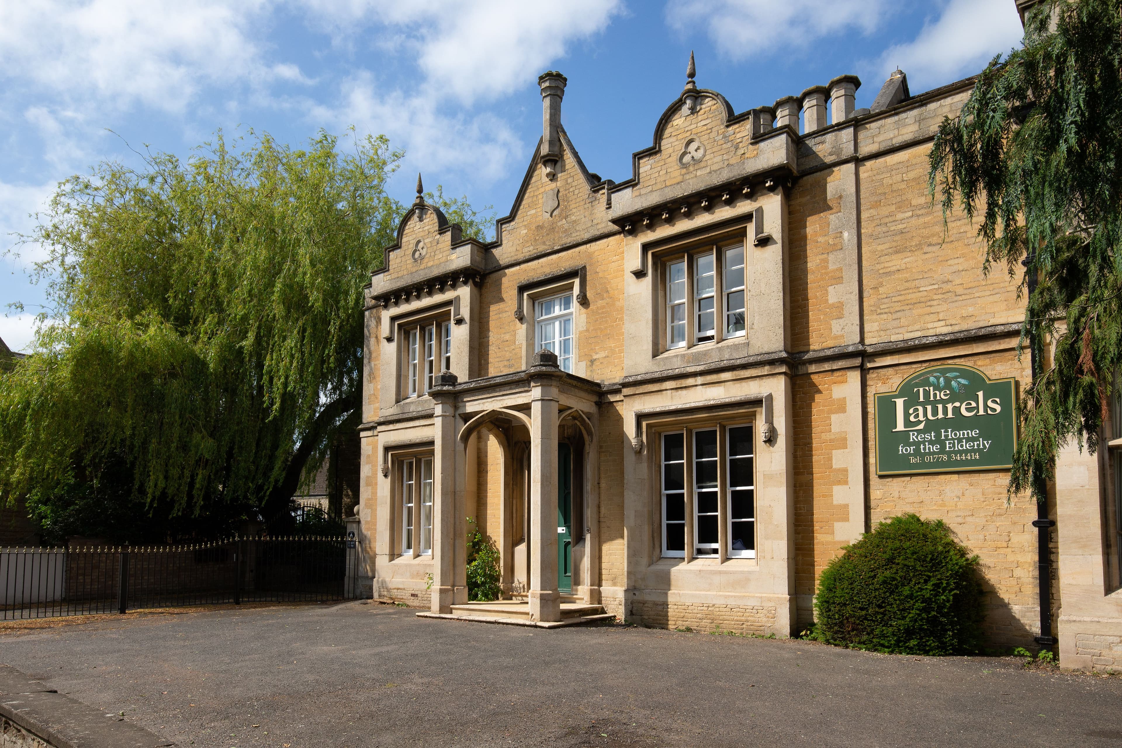 Exterior of The Laurels Care Home in Peterborough, Cambridgeshire