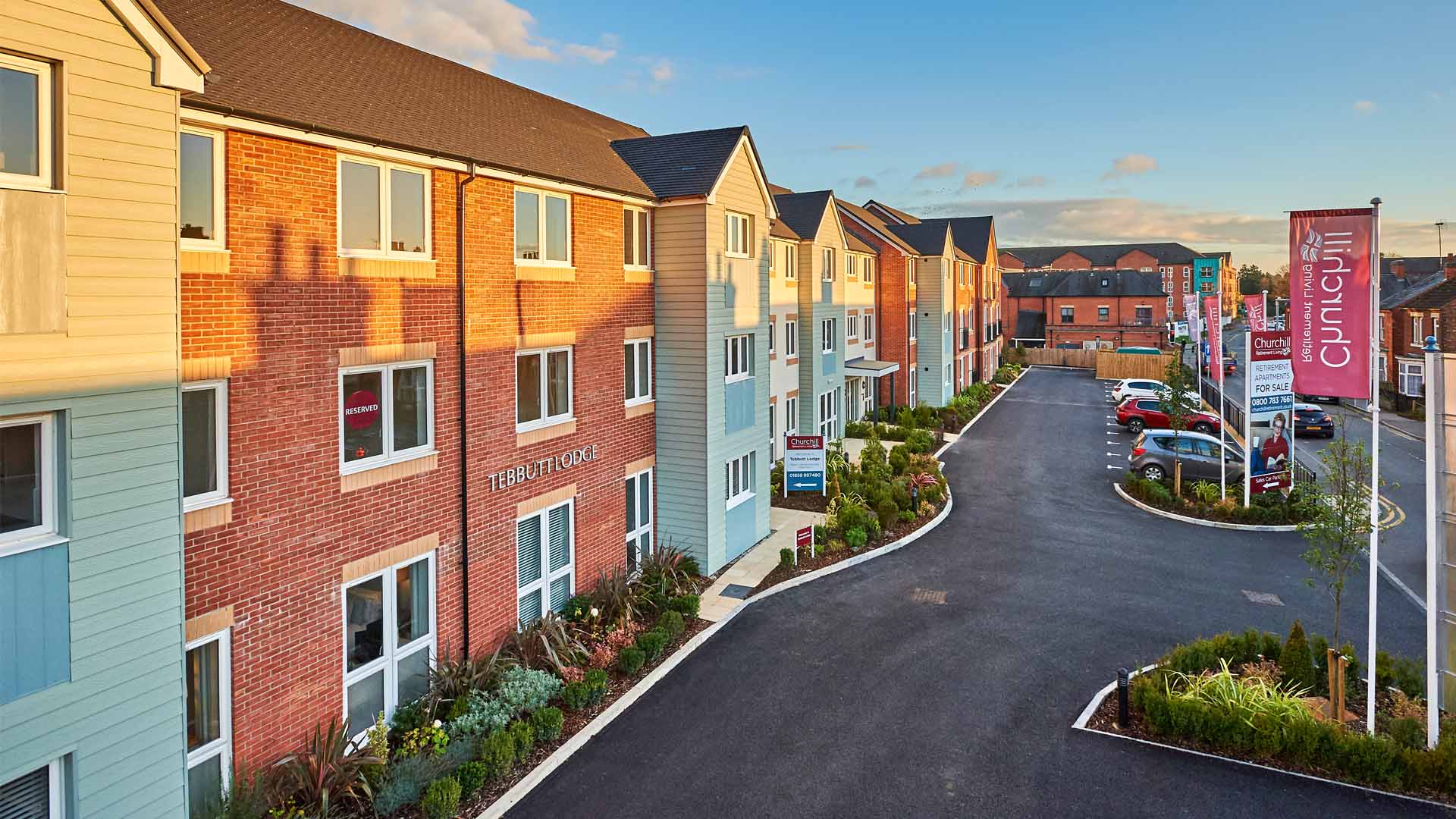 Exterior of Tebbutt Lodge Care Home in Market Borough, Leicestershire 