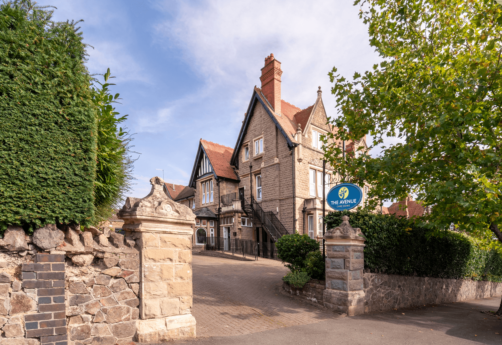 Exterior of The Avenue Care Home in Malvern-Hills, Worcester