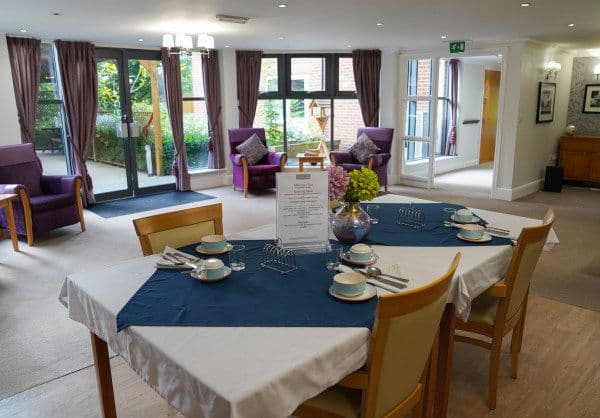 Dining Area at The Beeches Residential Care Home, Northfield, Birmingham