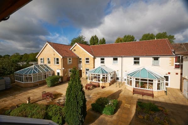 Garden of The Burroughs Care Home in West Drayton, Hillingdon