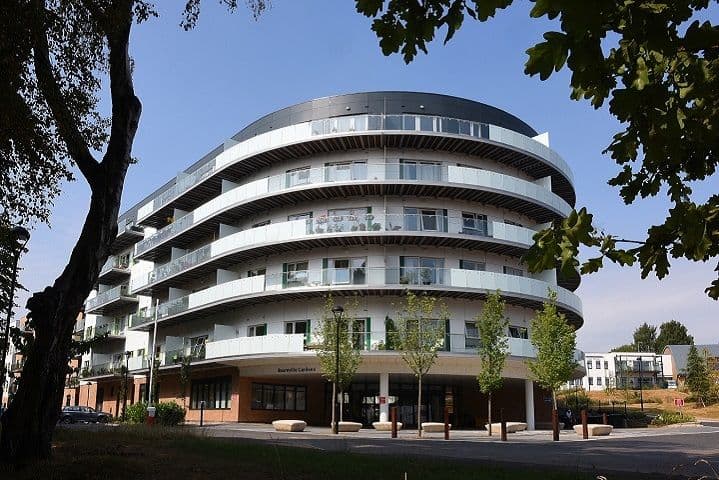 Exterior of Bournville Gardens retirement development in Birmingham, West Midlands