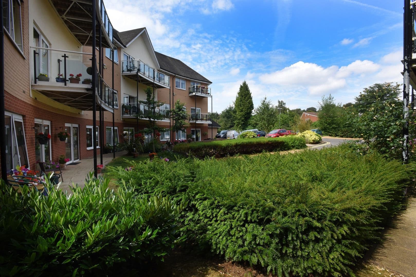 Exterior of New Oscott Village retirement development in Birmingham, West Midlands