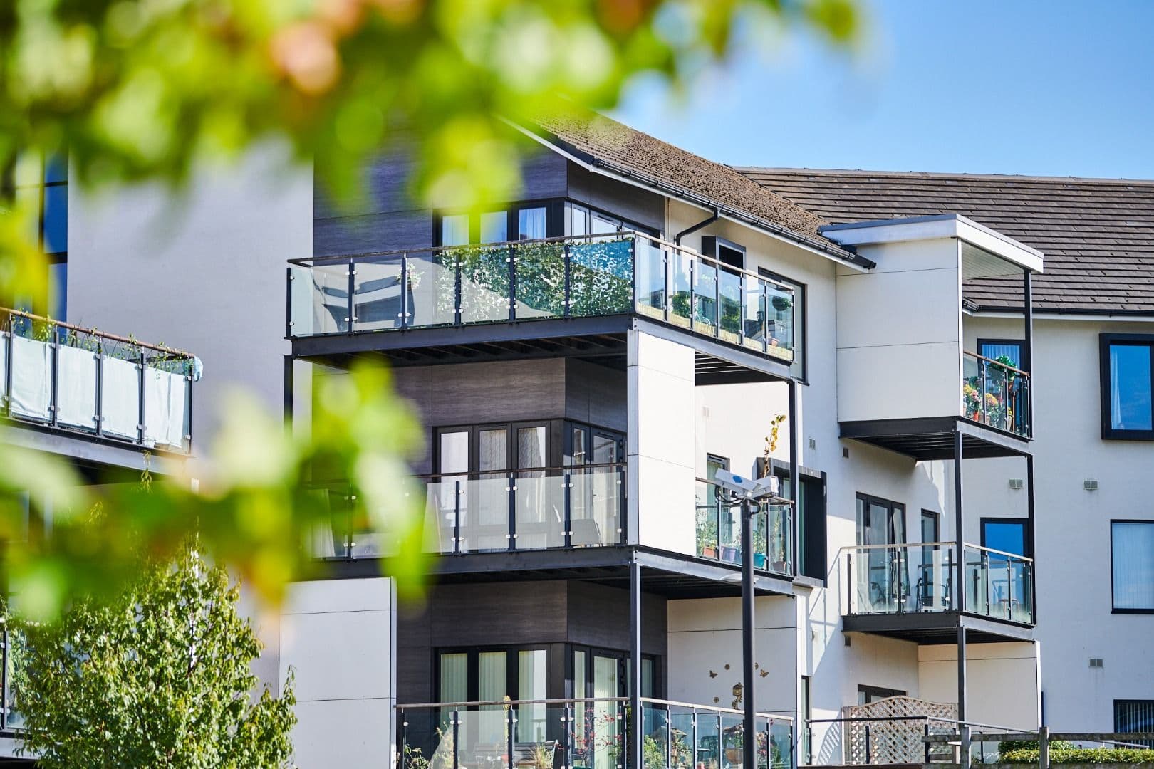 Exterior of Pannel Croft retirement development in Newtown, Birmingham