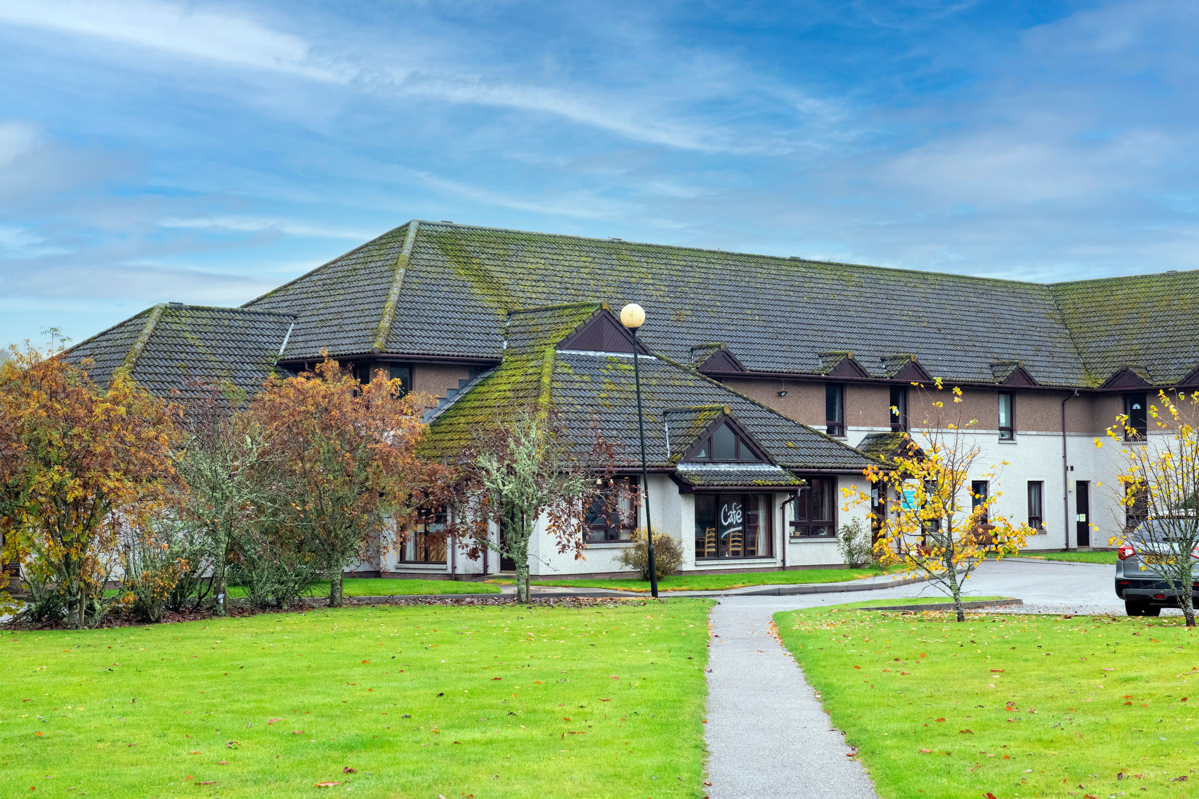 Exterior at The Meadows Care Home, Dornoch, Scotland