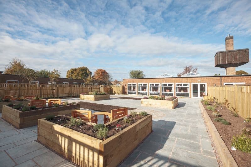 Garden at The Place up Hanley in Stoke-on-Trent, Staffordshire