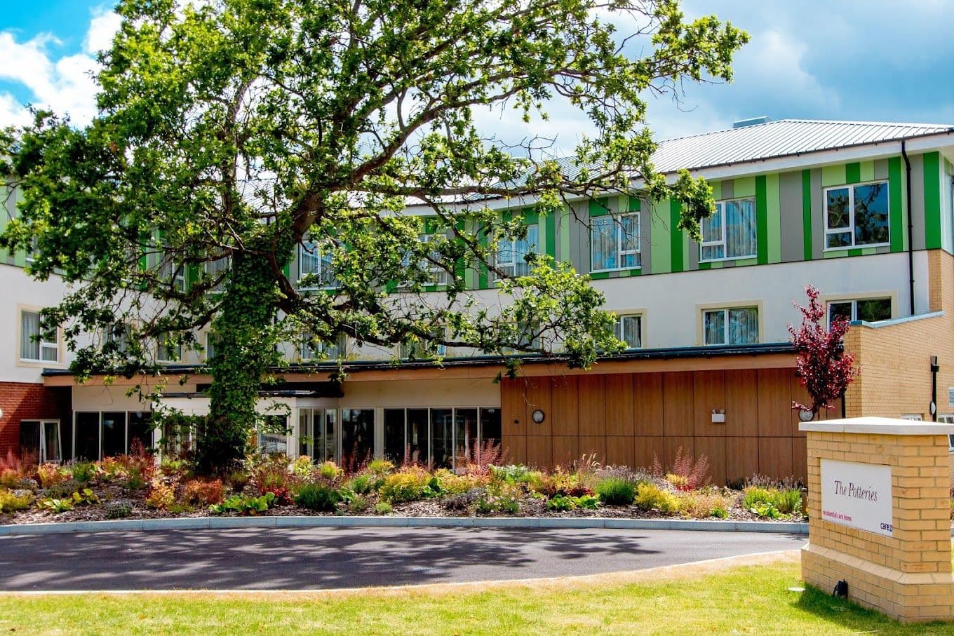 Exterior of The Potteries Care Home in Poole, Dorset