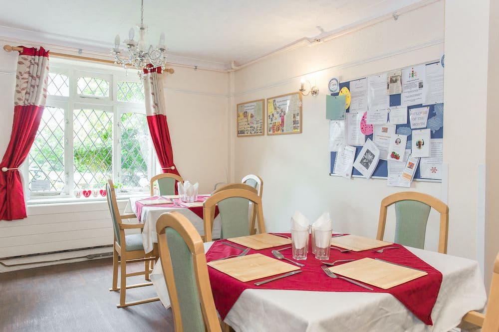 Dining Room at The Priory Care Home in Romford, Havering