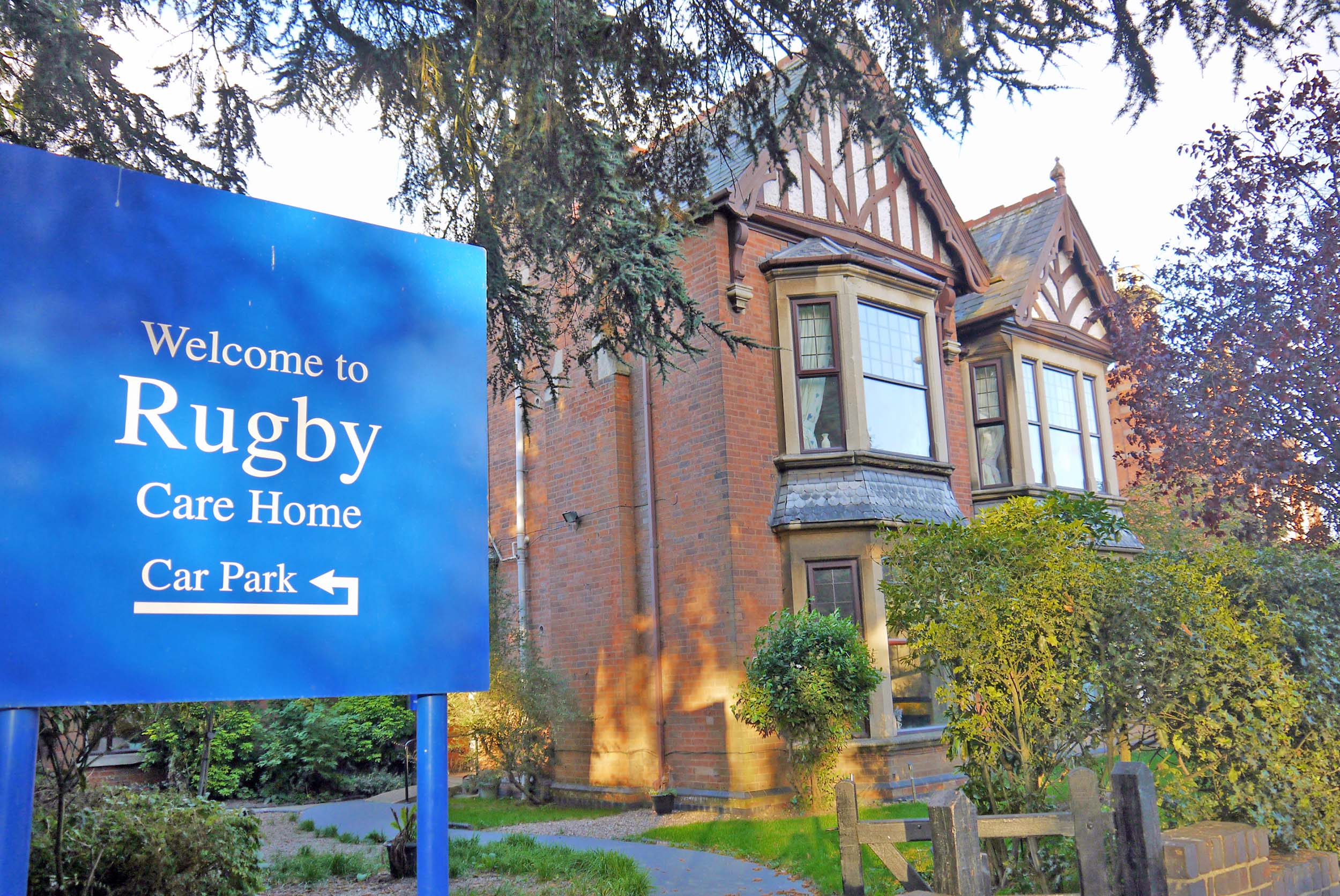 Exterior of Rugby care home in Rugby, Warwickshire