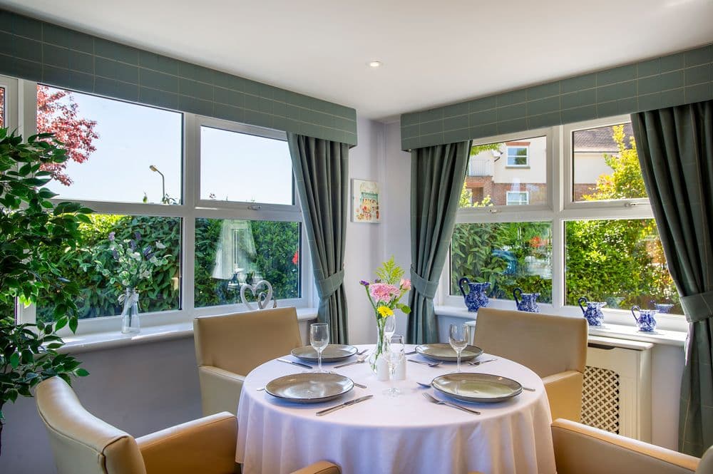 Dining room of The Spinney Care home in Chingford