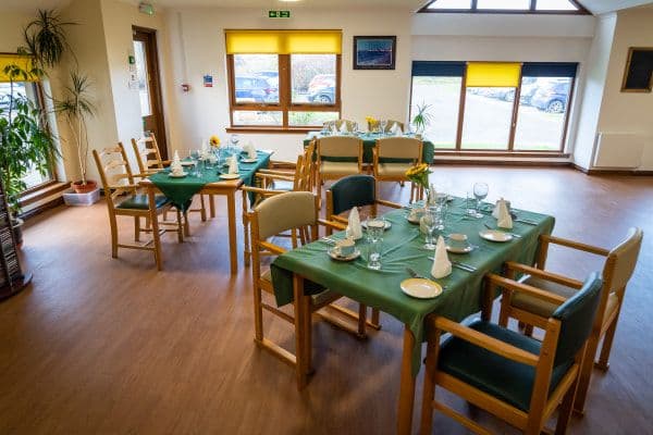 Dining Area at The Meadows Care Home, Dornoch, Scotland