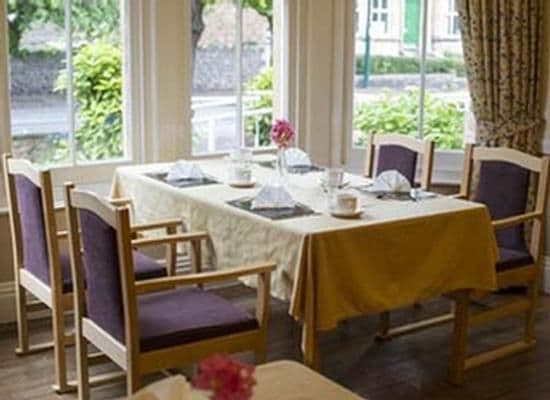 Dining Area at The Winsor Nursing Home, Minehead, Somerset