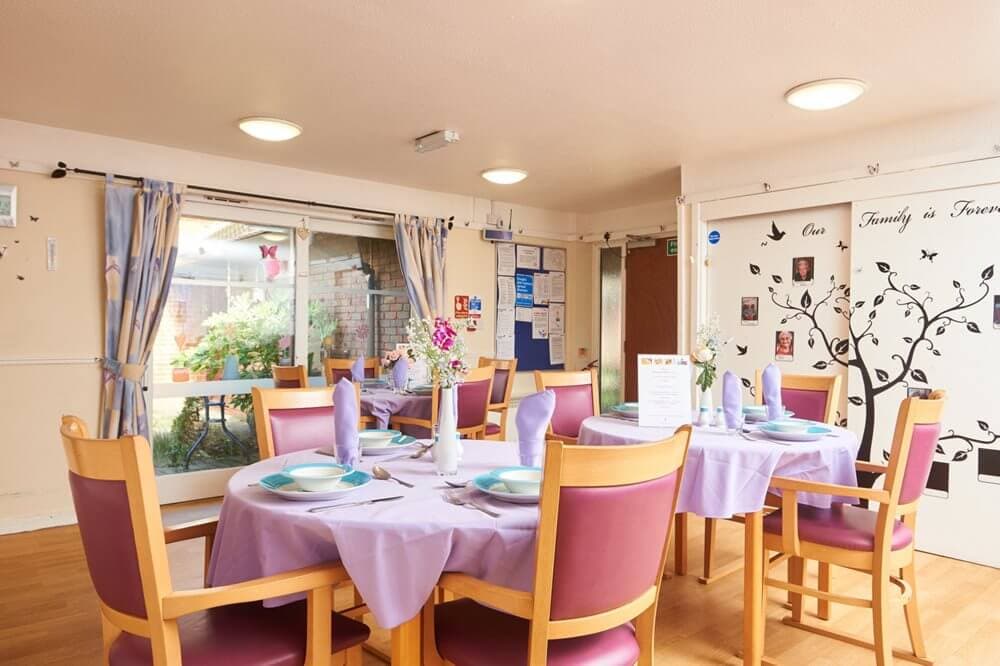 Dining Room of Tiltwood Care Home in Elmbridge, Surrey