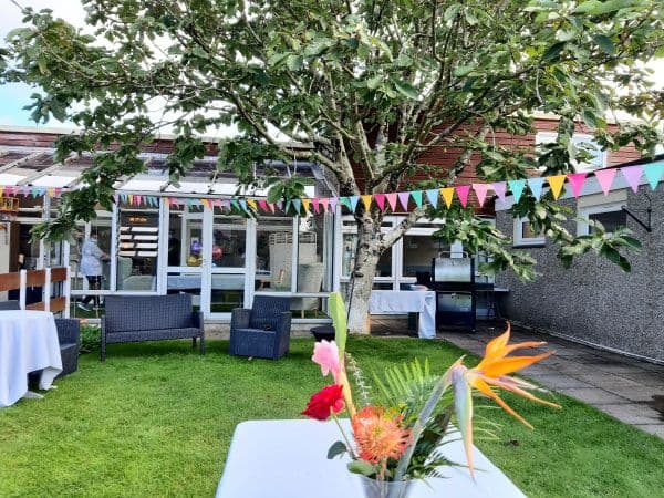 Garden at Trewartha Residential & Nursing, St Ives, Cornwall