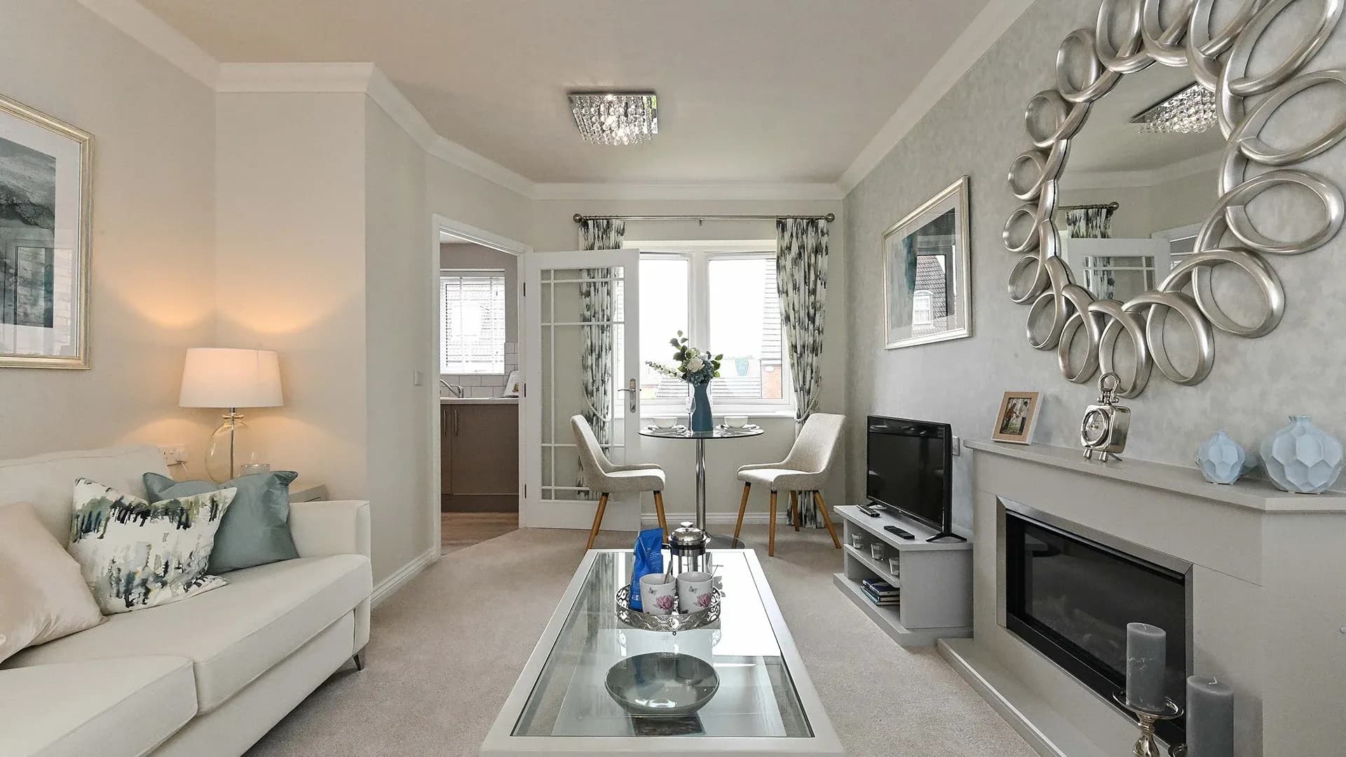 Lounge of Trewin Lodge and Trewin Mews Retirement Development in Yate, Bristol