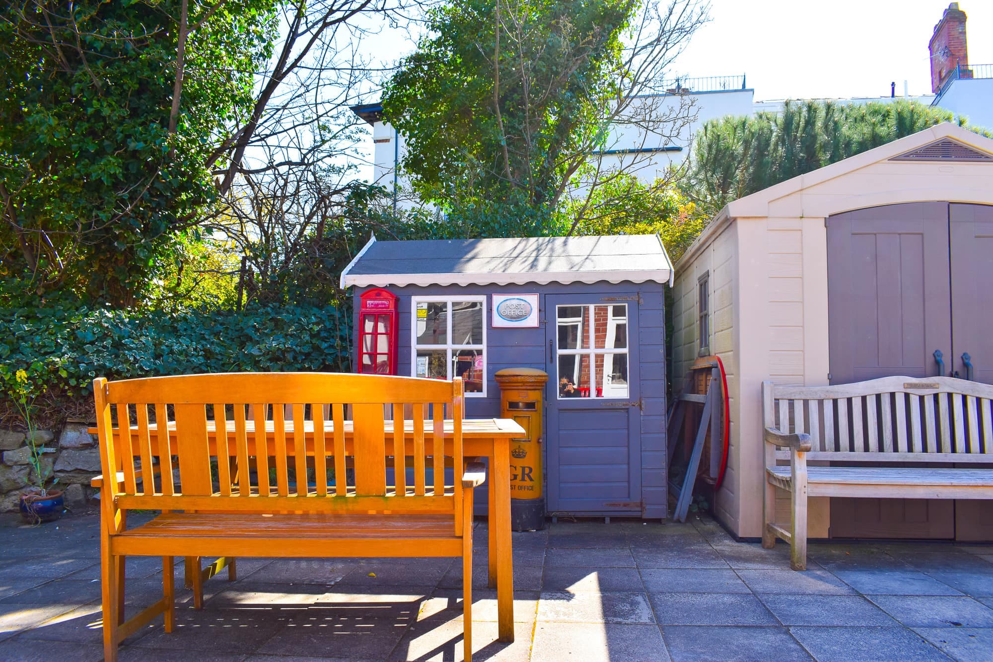 garden at Tudor Bank Care Home, Southport