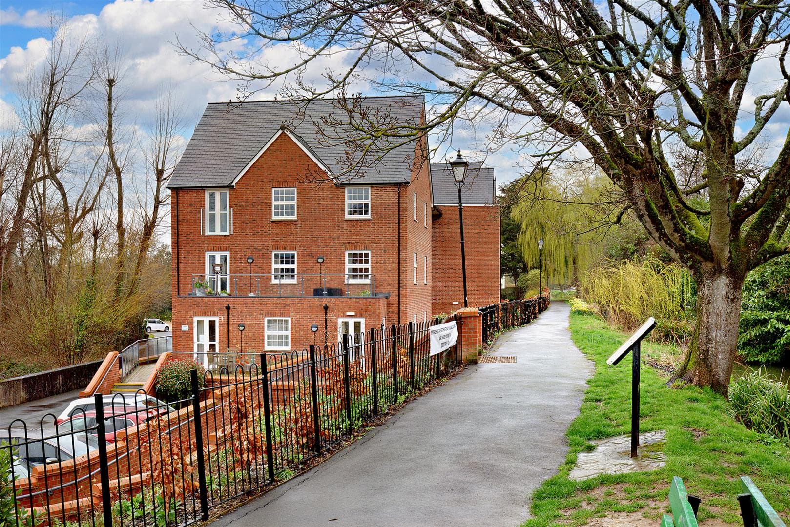 Exterior of Tumbling Weir Court Retirement Development in Ottery St Mary, Devon