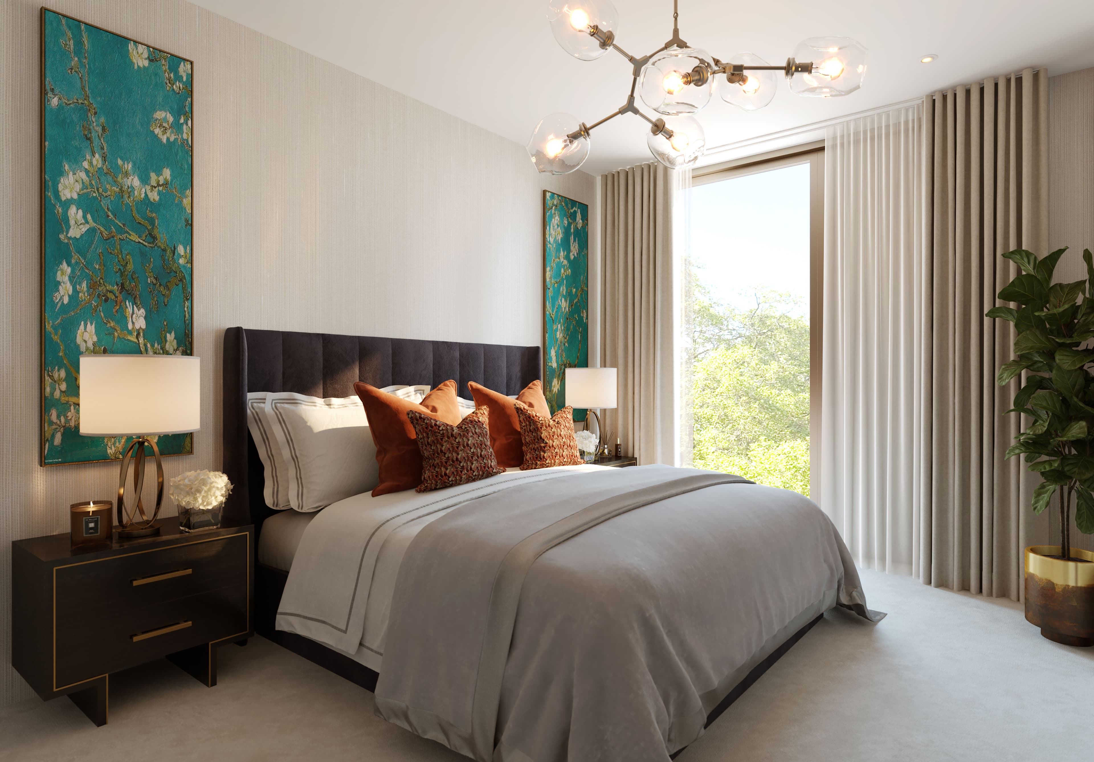 Bedroom  at The Beckett retirement development in Tunbridge Wells, Kent