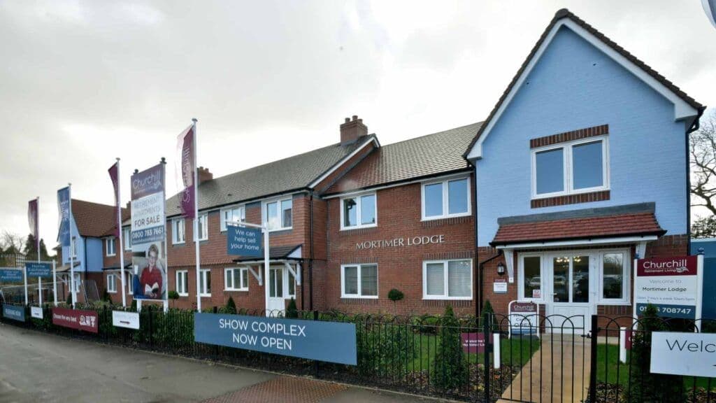 Exterior of Mortimer Lodge Retirement Development in Bridgnorth, Shropshire