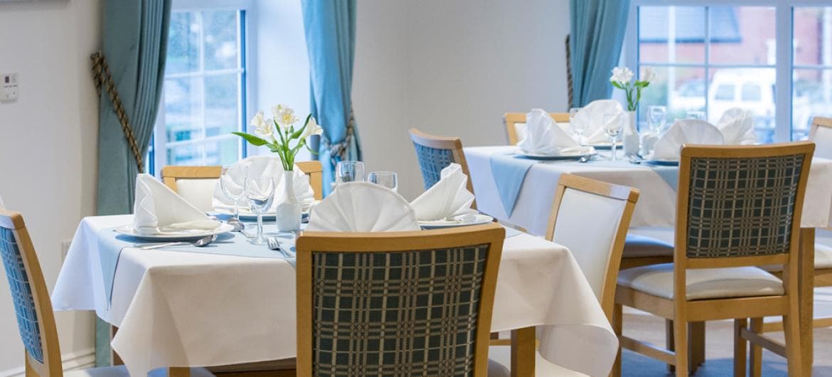 Dining Area at Upton Dene Residential & Nursing, Chester, Cheshire