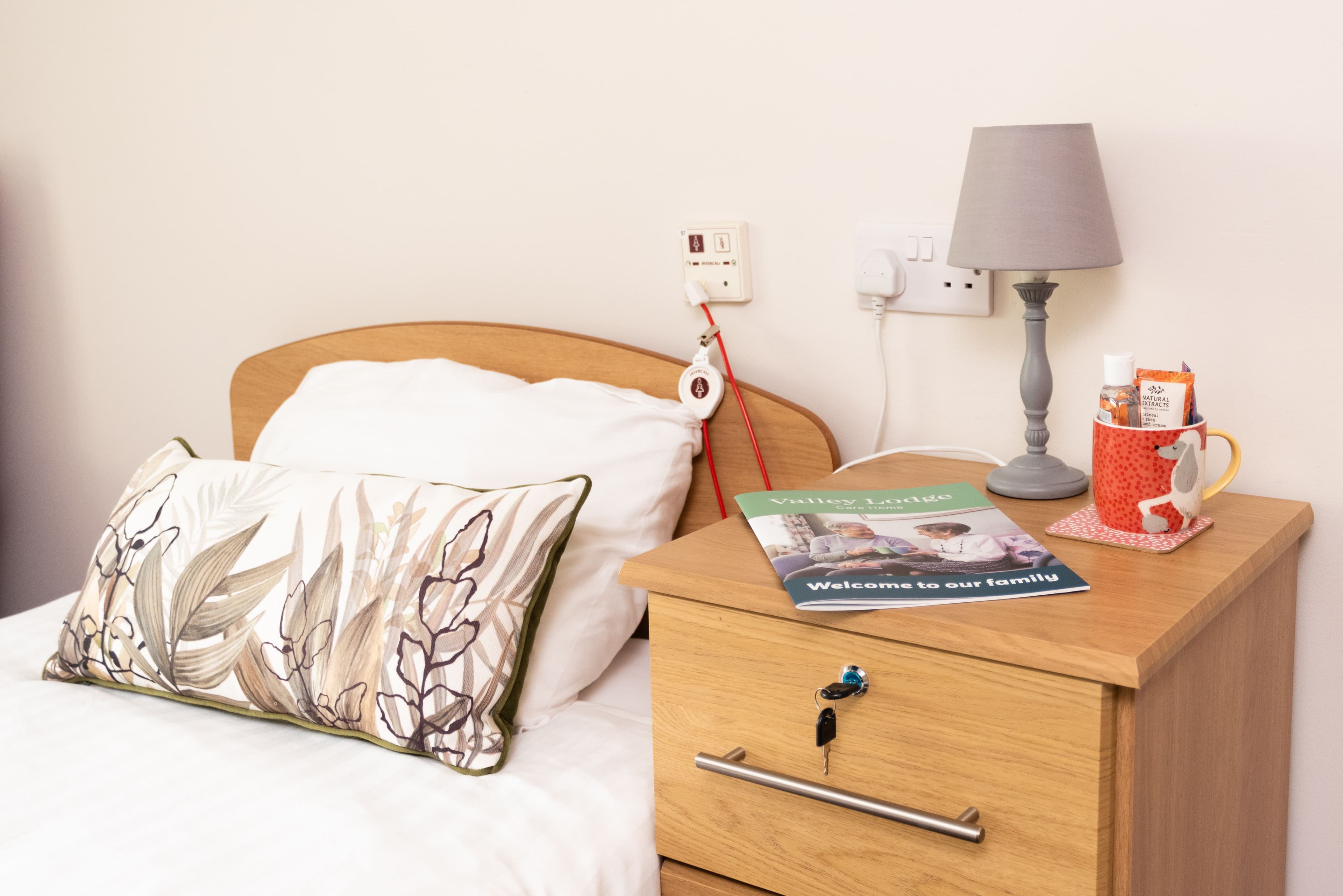 Bedroom at Valley Lodge Care Home in Matlock, Derbyshire