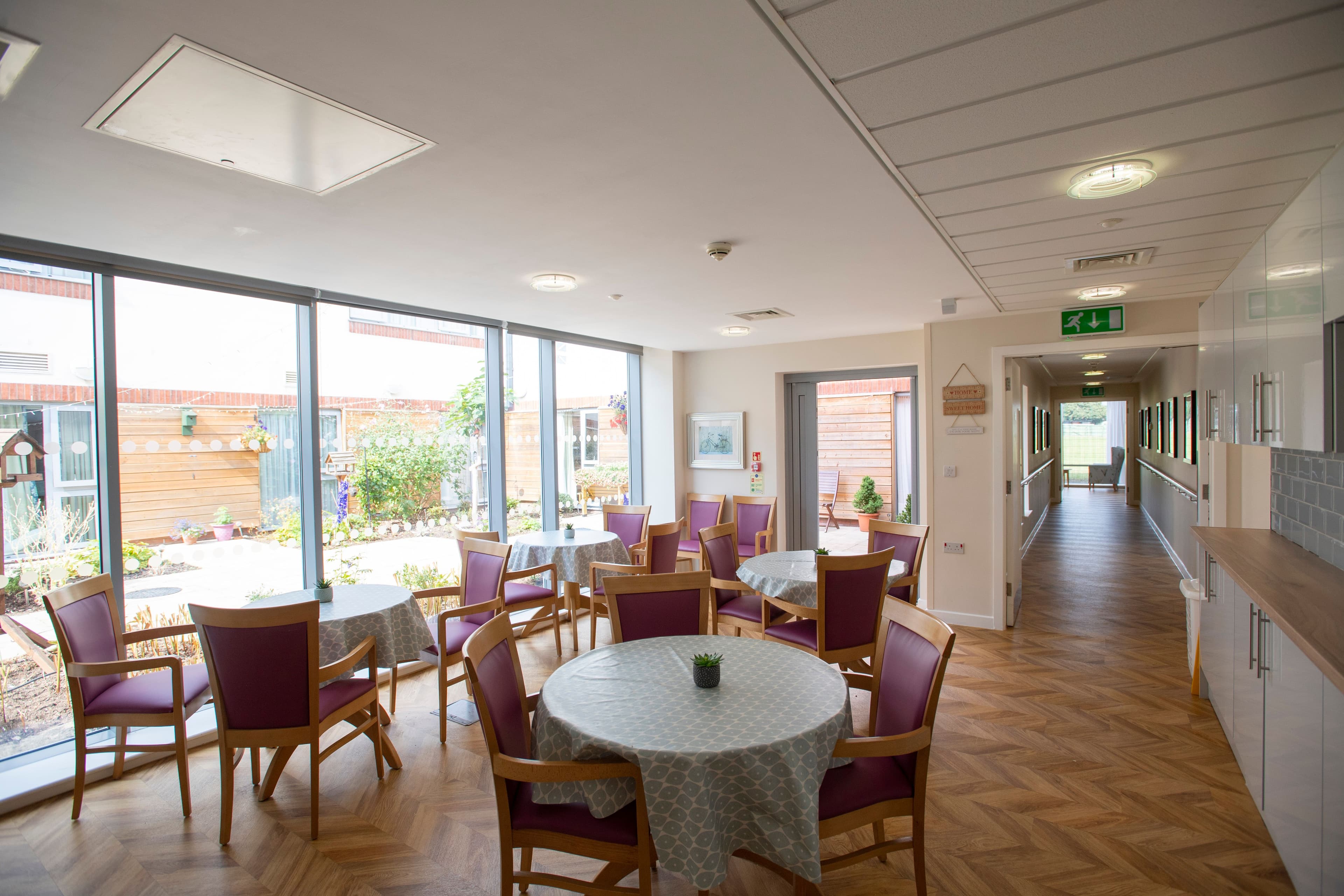 Dining room of Vida Hall in Starbeck, Harrogate