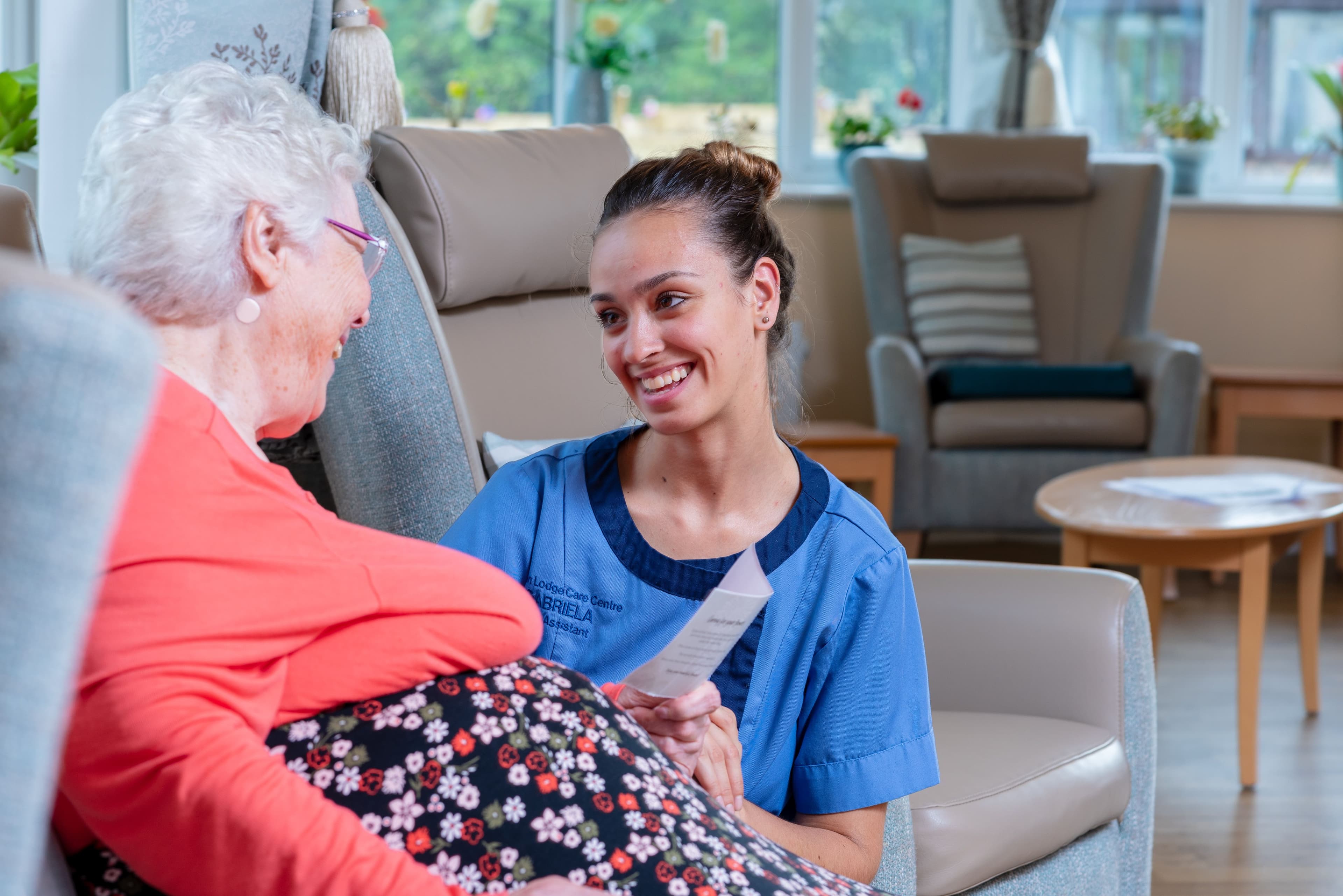 Staff of Warren Lodge care home in Wokingham, Berkshire