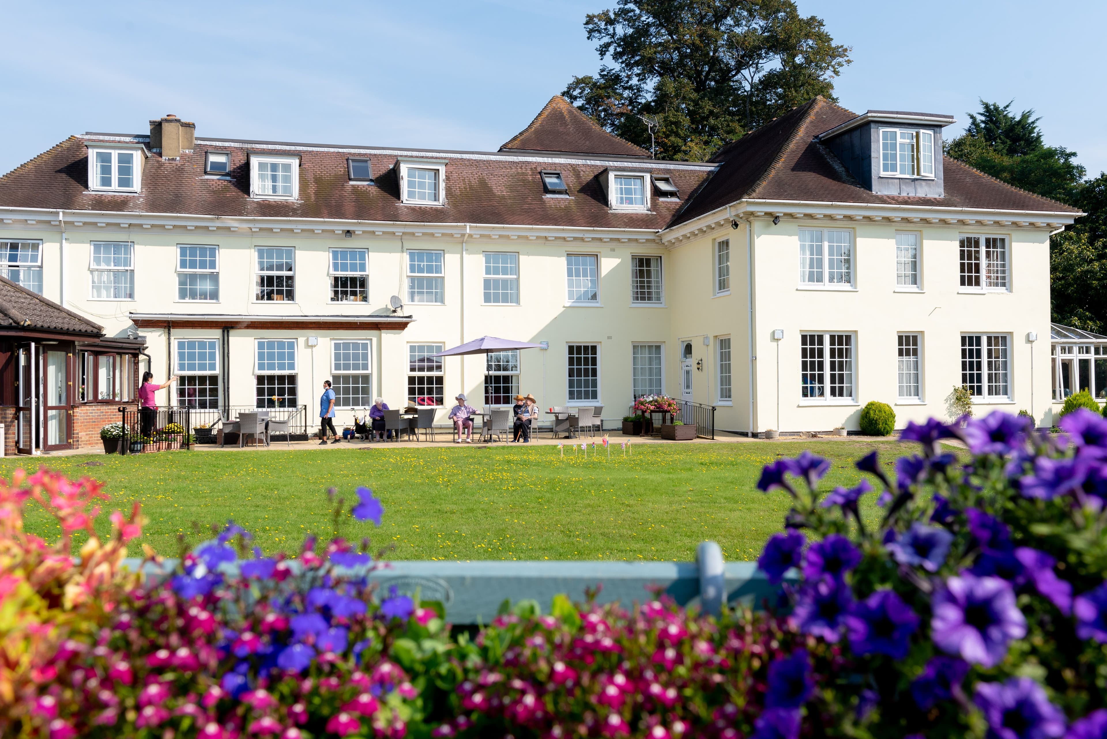 Exterior of Warren Lodge care home in Wokingham, Berkshire