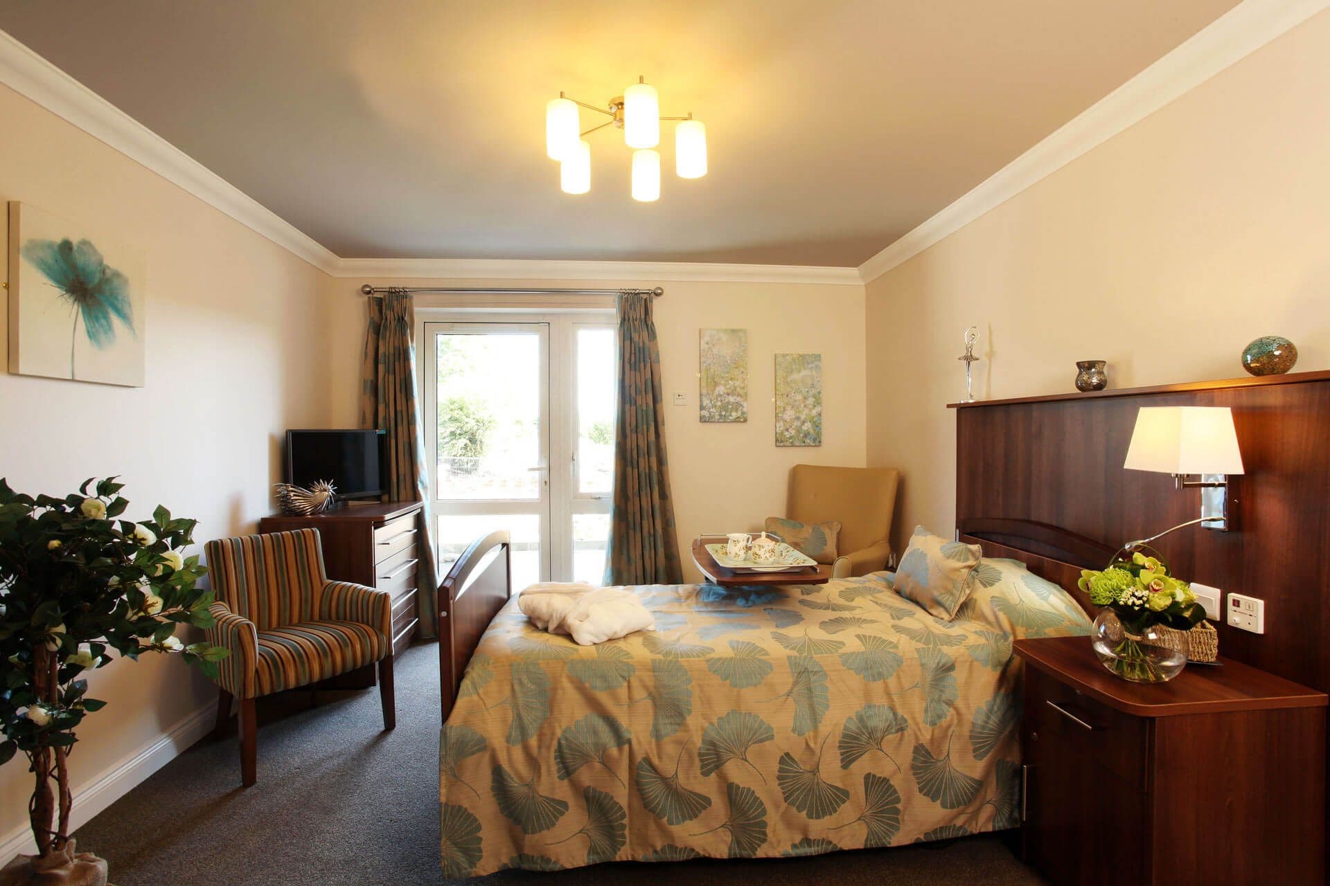 Bedroom of Water Mill House retirement development in Hemel Hempstead