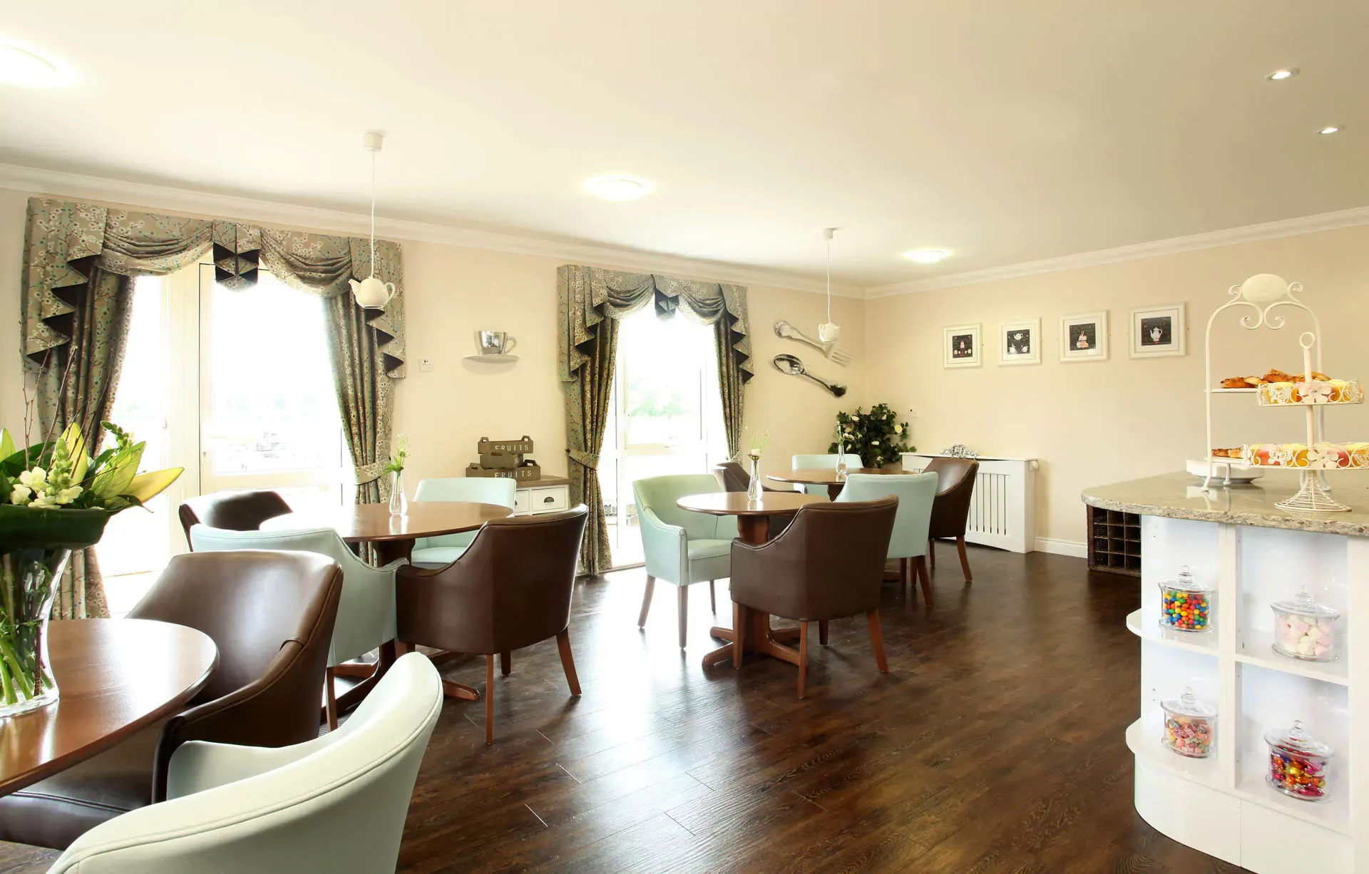 Dining room of Water Mill House retirement development in Hemel Hempstead