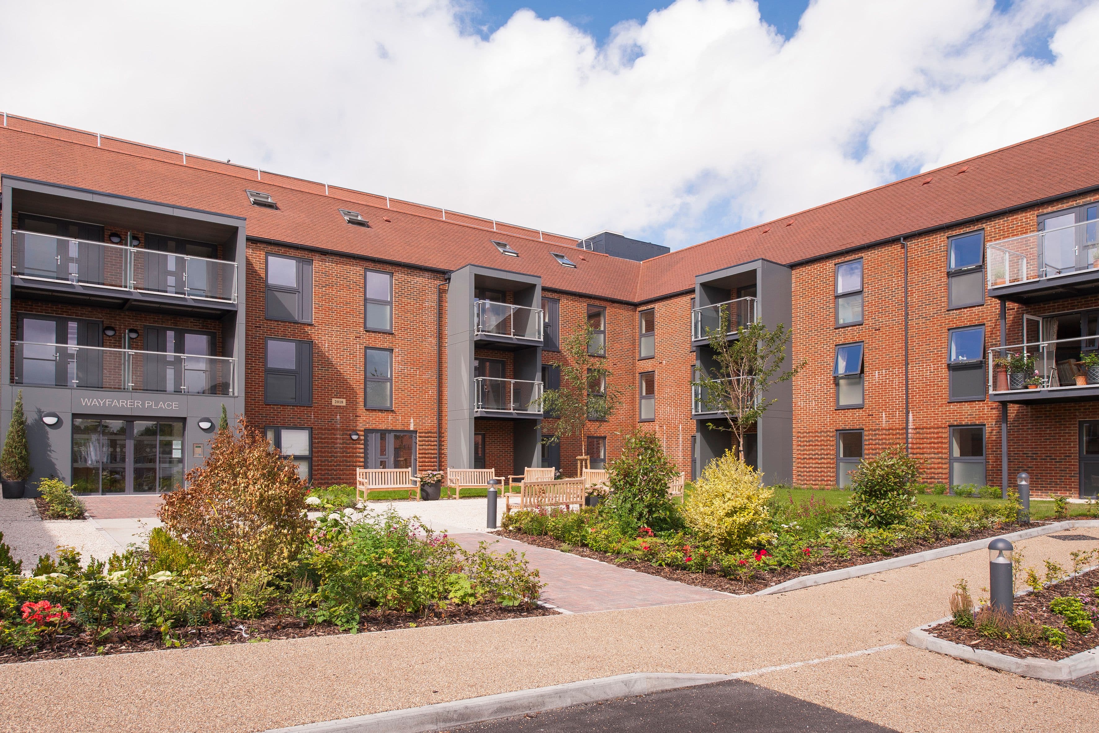 Exterior of Wayfarer Place in Alresford, Hampshire